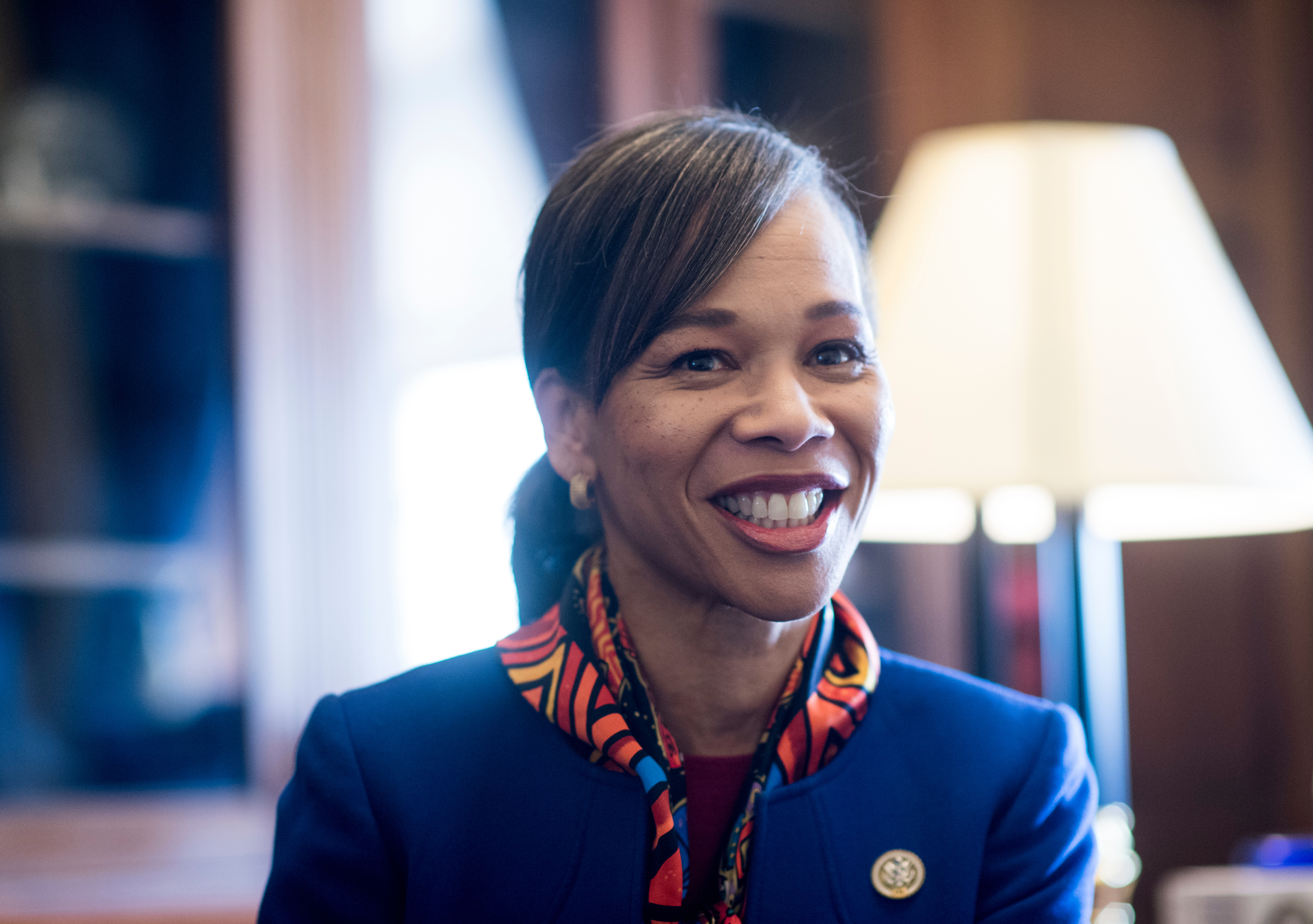 Blunt Rochester texts a lot with her former boss, Delaware Sen. <a class="memberLink" title="Click to view member info in a new window" href="http://data.rollcall.com/members/634?rel=memberLink" target="_blank">Thomas R. Carper</a>, who is also a friend and mentor. (Bill Clark/CQ Roll Call file photo)