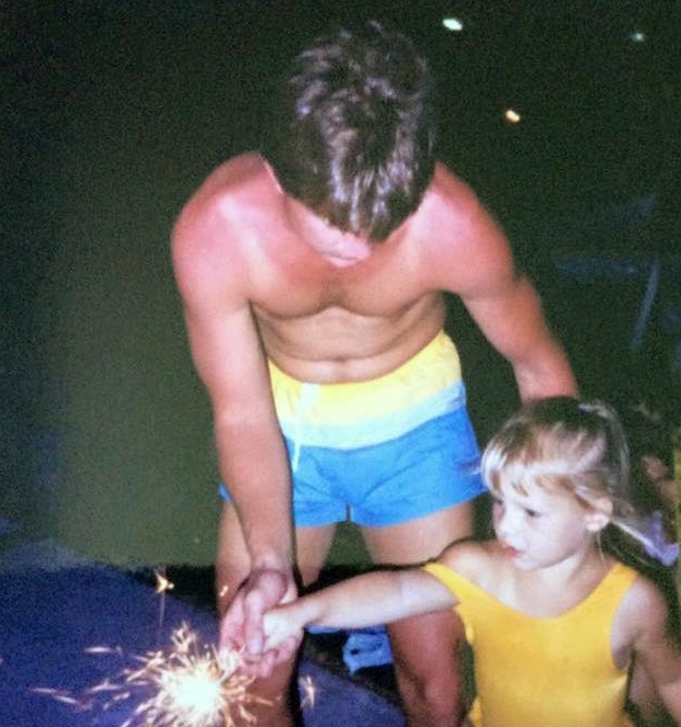 Rep. Roger Marshall and his daughter, Lauren, on 4th of July 1988. (Photo courtesy of Marshall's office)