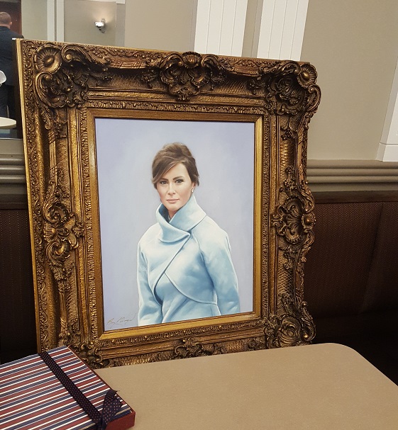 The portrait of First Lady Melania Trump. (Photo courtesy of anonymous HOH source)