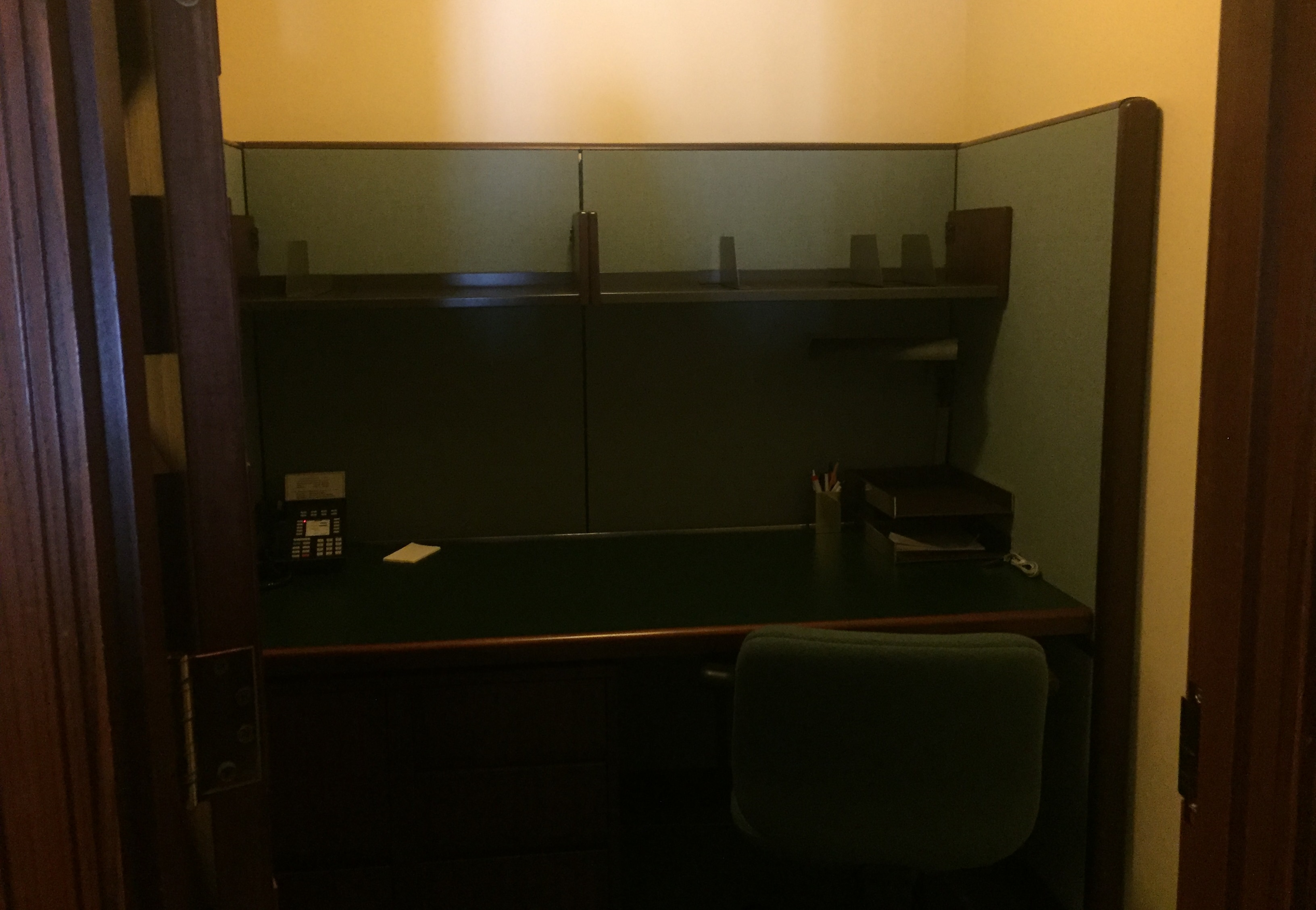 The small study rooms in the balcony inside the Congressional Reading Room. (Alex Gangitano/CQ Roll Call)