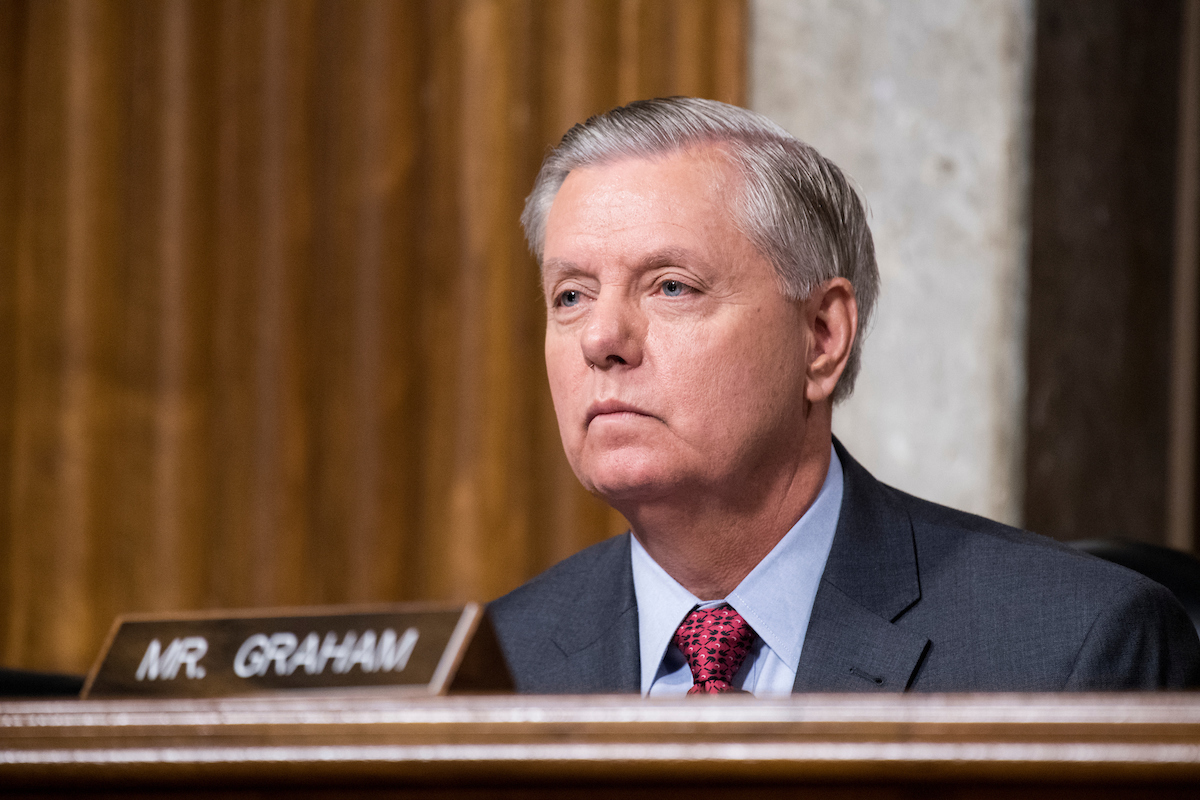 South Carolina Sen. Lindsey Graham had spoken against punting on appropriations bills last fall with a continuing resolution. (Bill Clark/CQ Roll Call file photo)