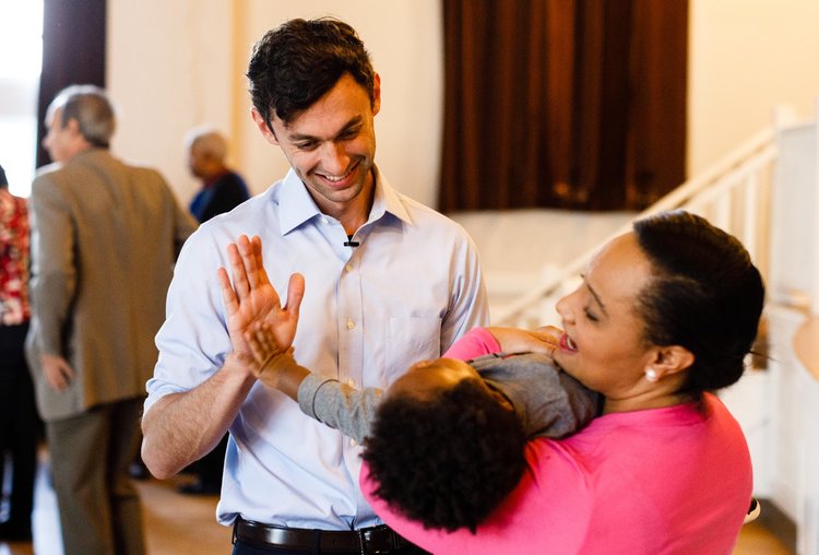 An automated survey showed Democrat Jon Ossoff leading the pack in the race to replace former Georgia Republican Rep. Tom Price. (Photo by Dustin Chambers, Courtesy Jon Ossoff for Congress)