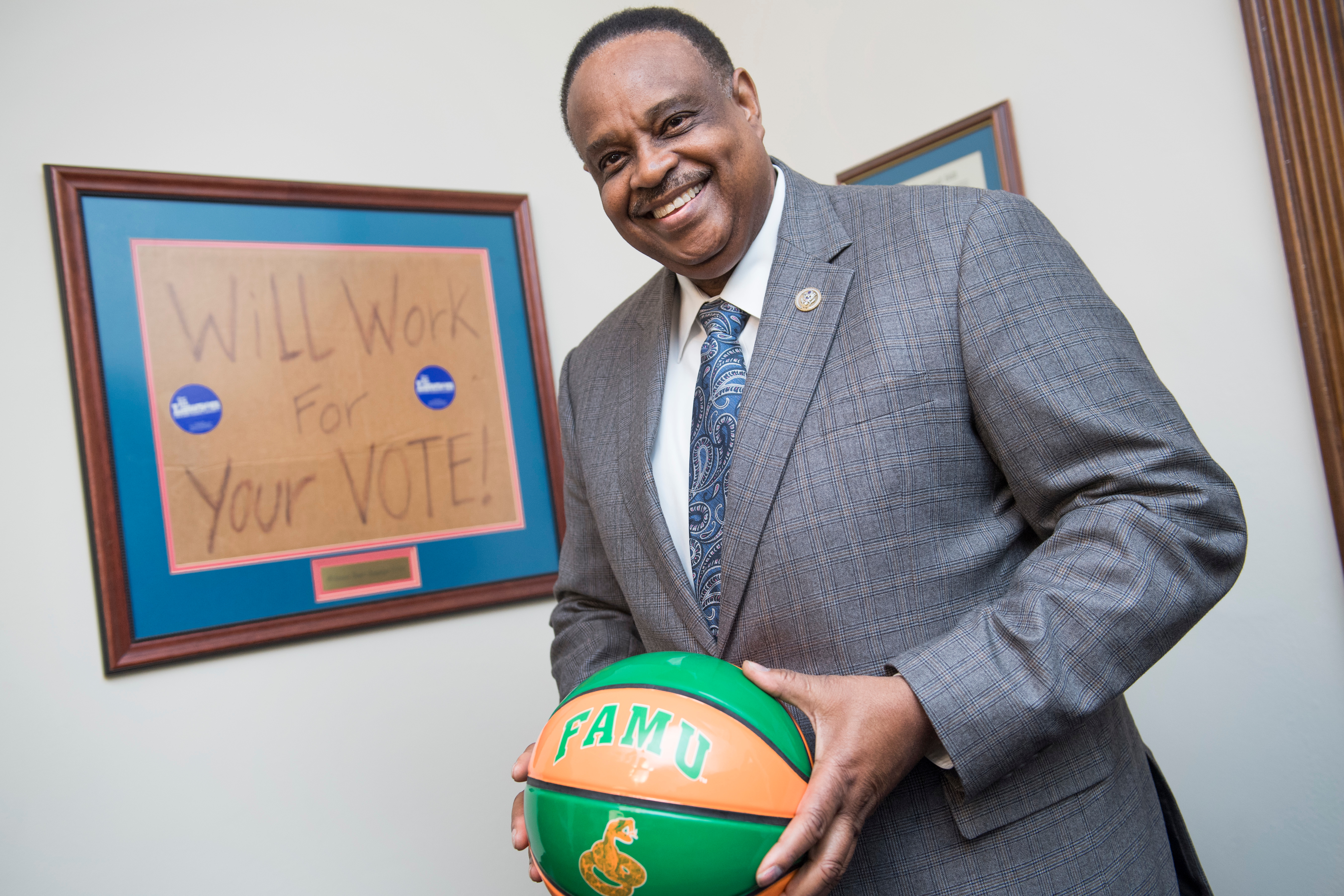 Florida Rep. Al Lawson played basketball for Florida A&M University. (Tom Williams/CQ Roll Call)