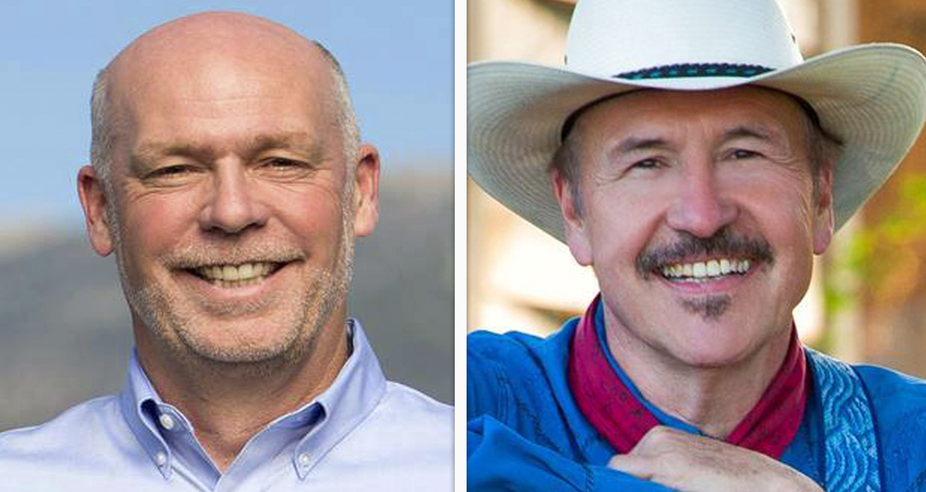 Democrat Rob Quist, right, is vying with Republican Greg Gianforte in the race for Montana’s at-large House seat. (Courtesy Greg for Montana, Rob Quist for Montana)