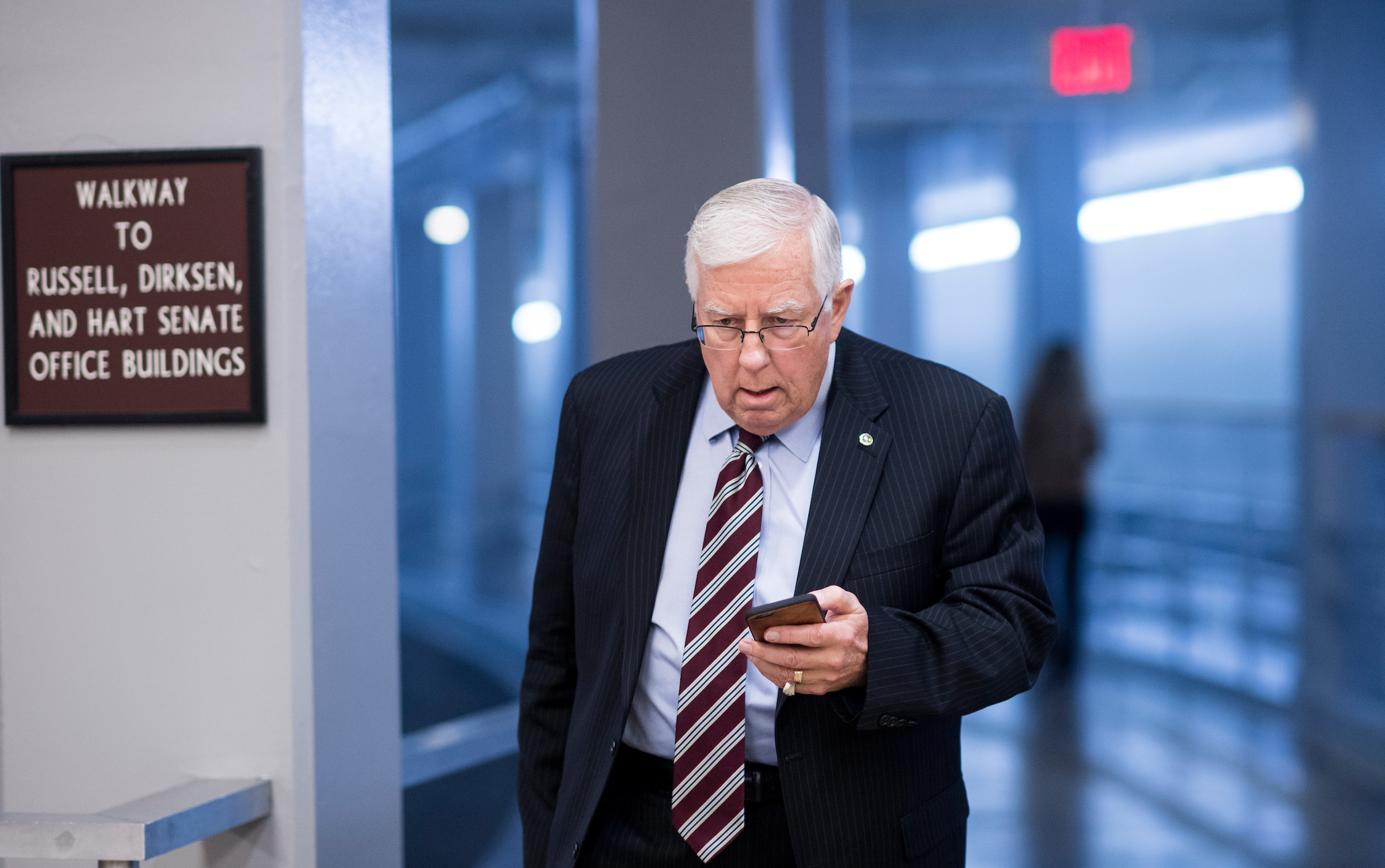 Senate Budget Chairman Michael B. Enzi, R-Wyo., and his panel are arbiters of the final scores over legislation, but the parliamentarian, which ruled in favor of the GOP on a key question about health care legislation, determines questions of jurisdiction. (Bill Clark/CQ Roll Call File Photo)