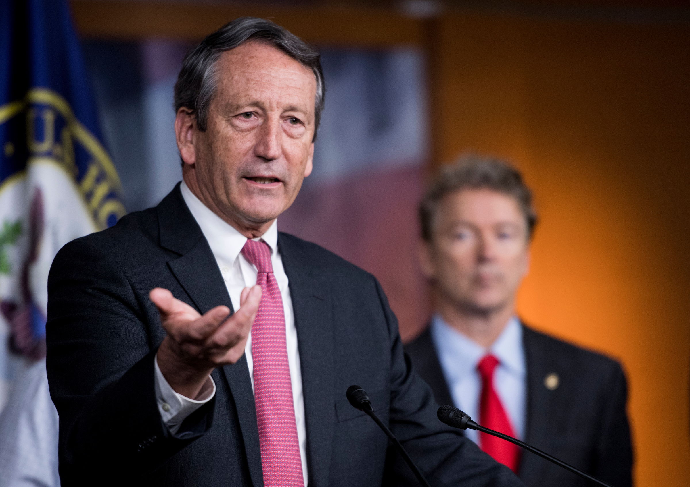 Rep. Mark Sanford, R-S.C., said President Donald Trump threatened a primary challenge against him. (Bill Clark/CQ Roll Call file photo)