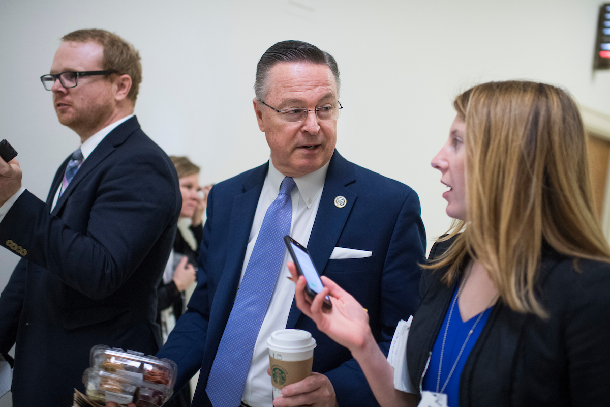 Iowa Rep. Rod Blum told constituents Monday night that the health care bill process was rushed and “there should have been hearings.” (Tom Williams/CQ Roll Call)