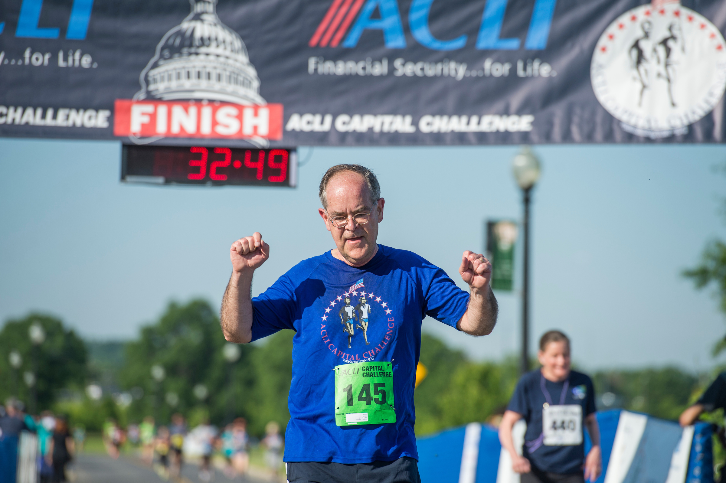 UNITED STATES - MAY 17: Rep. Jim Cooper, D-Tenn., runs in the ACLI Capital Challenge 3 Mile Team Race in Anacostia Park, May 17, 2017. (Photo By Tom Williams/CQ Roll Call)
