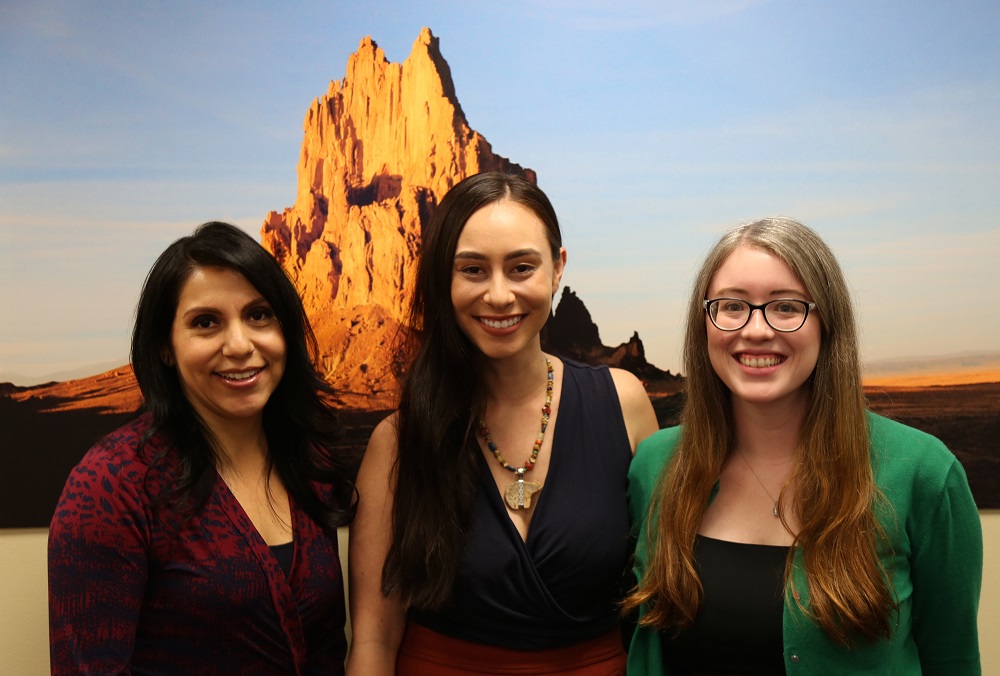 Natives on the Hill co-founders, from left, Renée Gasper, Catelin Aiwohi and Kim Moxley. (Courtesy Sen. Tom Udall’s office)