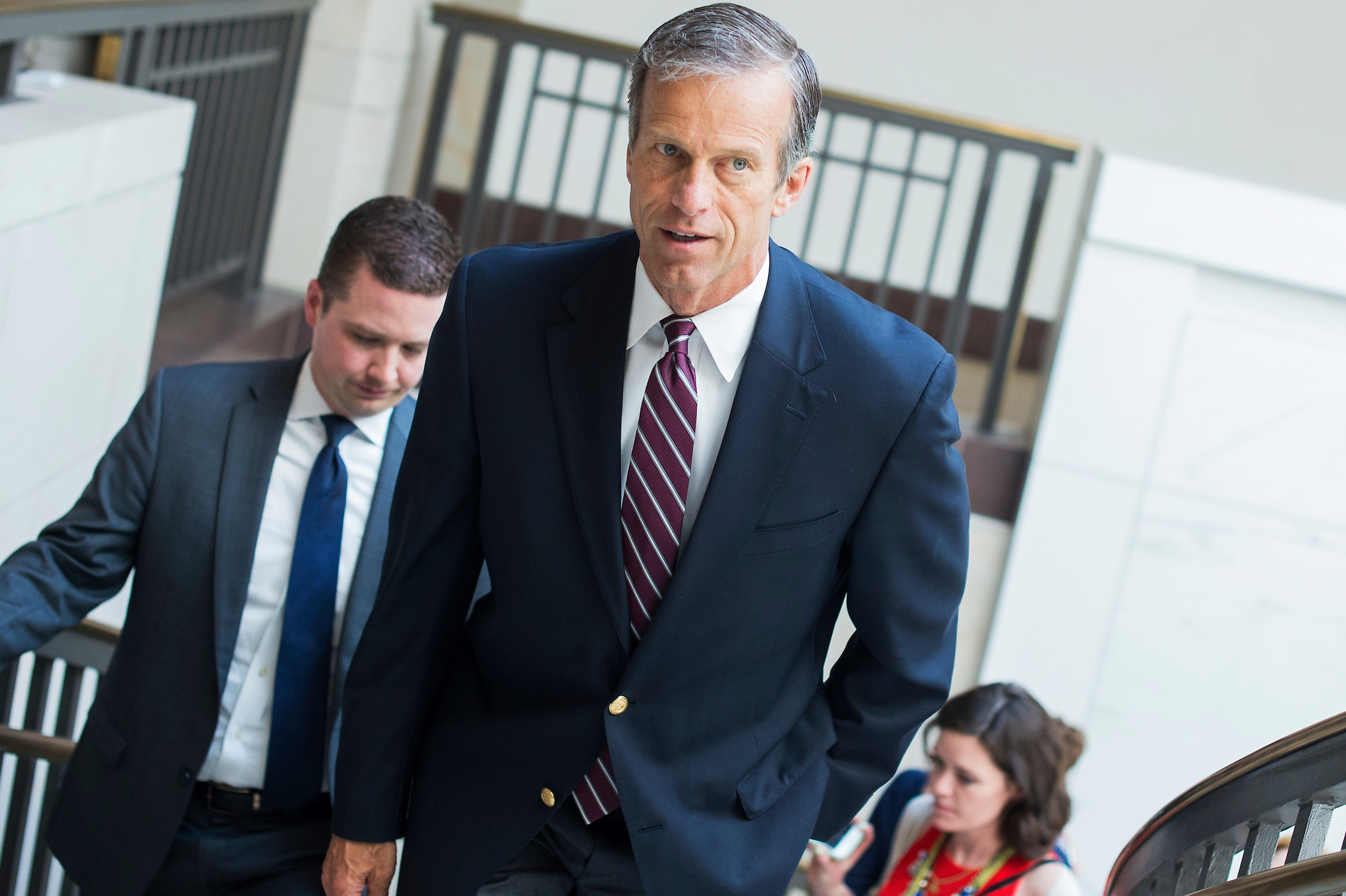 Sen. John Thune said the GOP leadership team was leaning toward holding a vote on health care whether they have the votes for passage or not. (Tom Williams/CQ Roll Call)