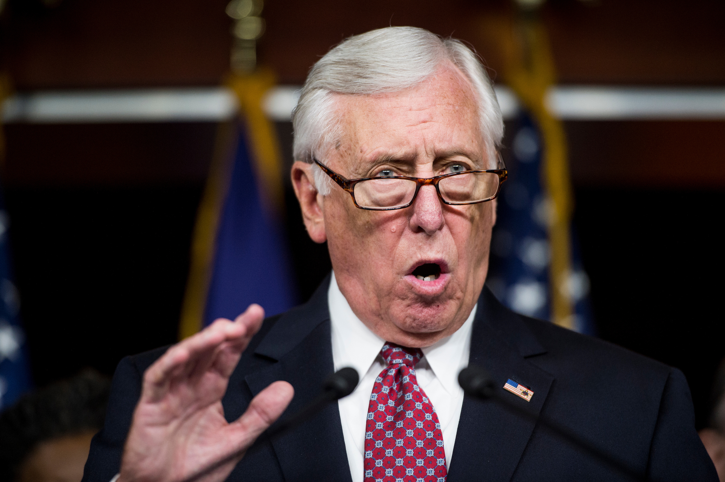 House Minority Whip Steny H. Hoyer predicts his chamber will pass a sanctions bill that has been held up. (Bill Clark/CQ Roll Call File Photo)