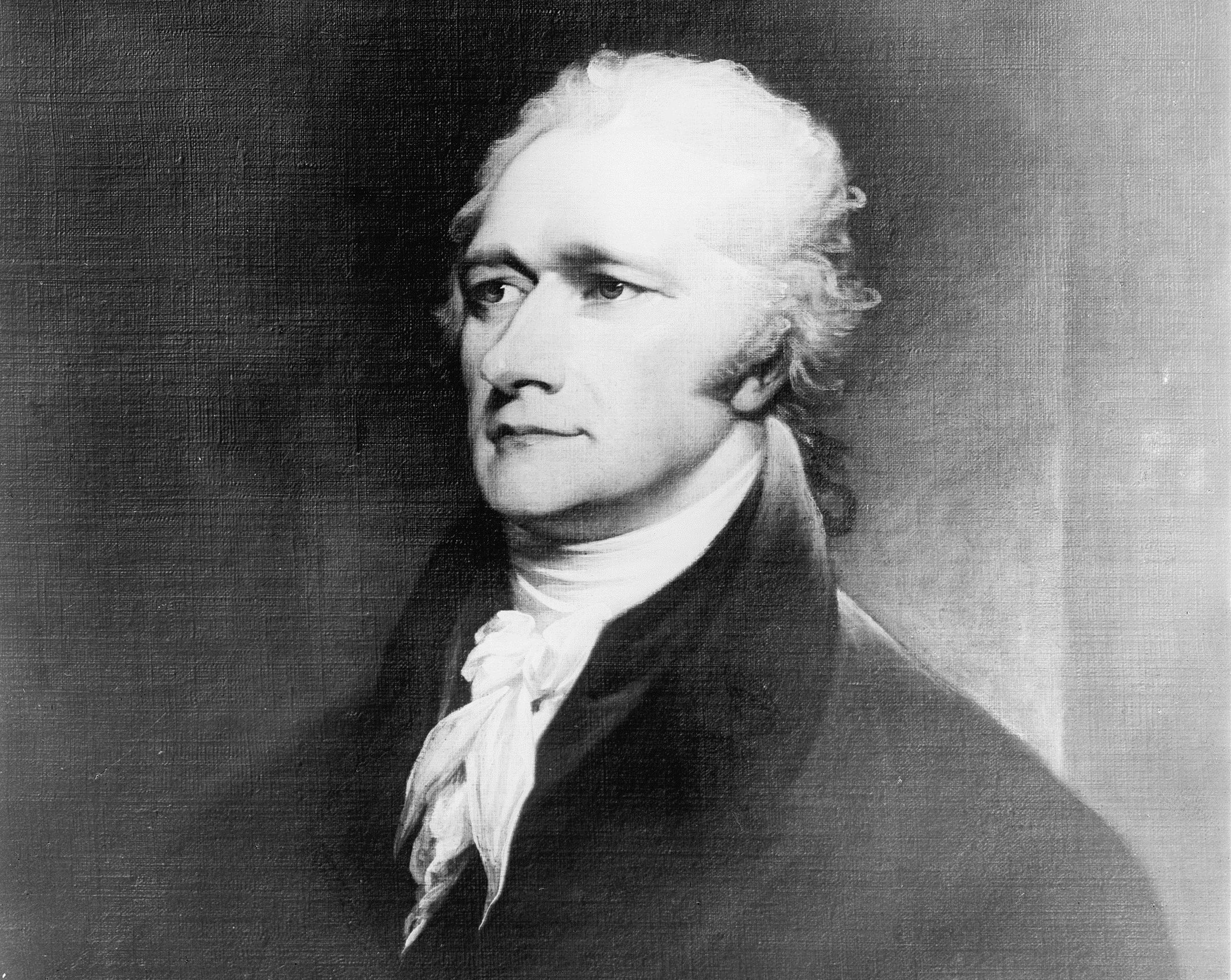 Alexander Hamilton. Reproduction of painting by John Trumbull. (Library of Congress Prints and Photographs Division)