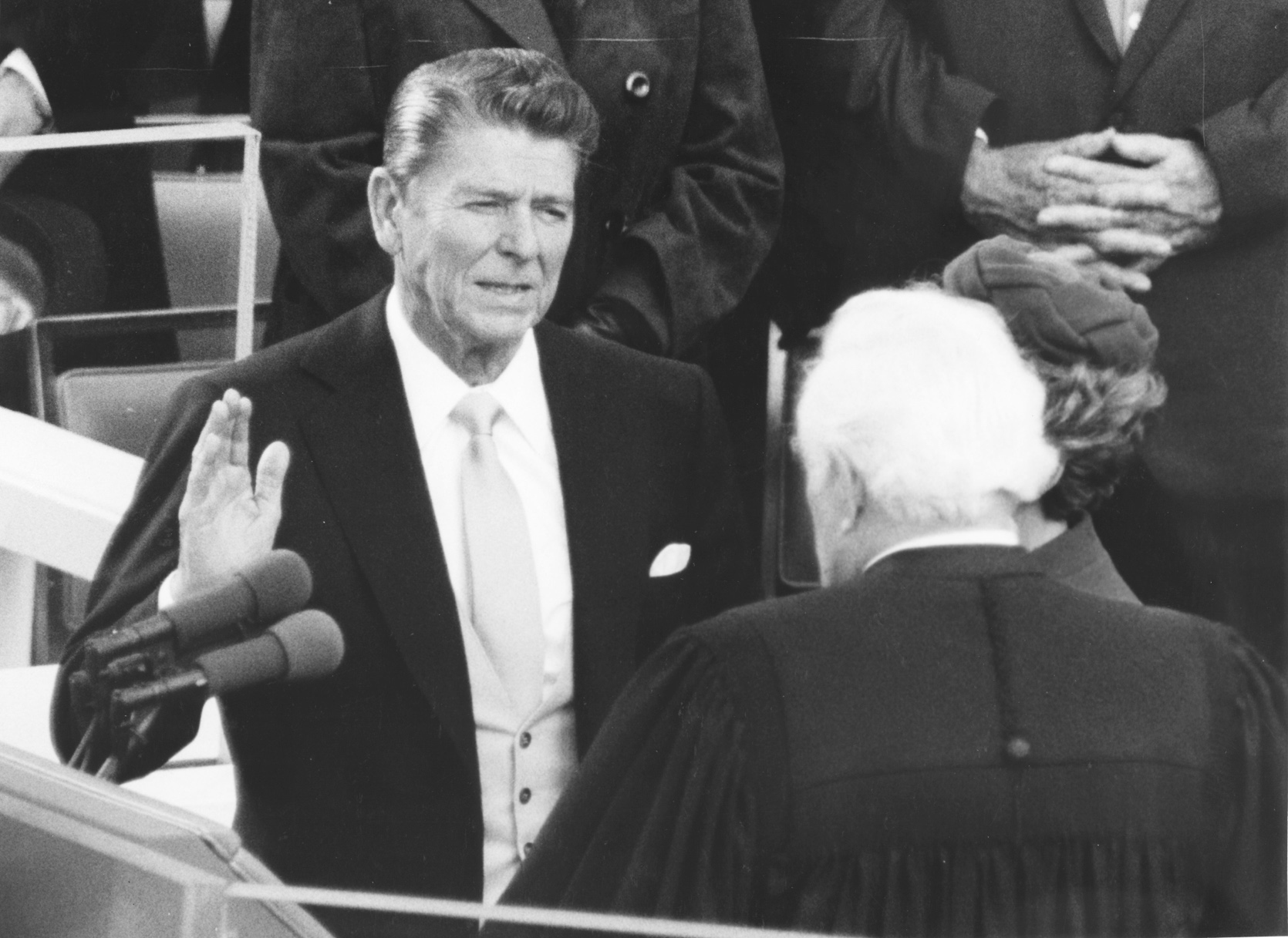 President Ronald Reagan once described the nine most terrifying words in the English language as, “I’m from the government, and I’m here to help.” (CQ Roll Call File Photo)