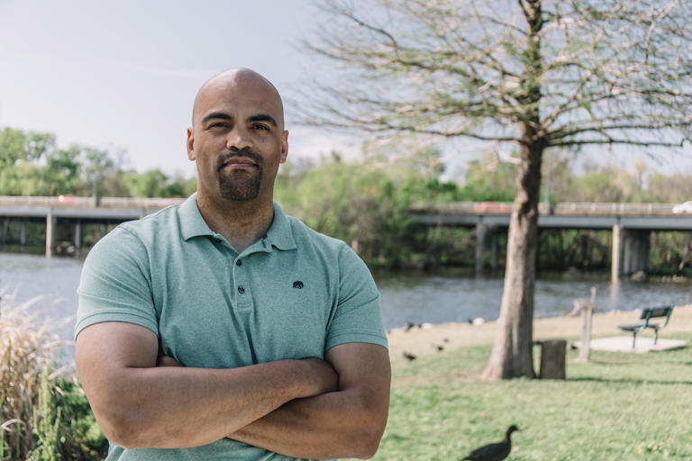 Colin Allred played in the NFL for the Tennessee Titans and was a civil rights attorney before working in the White House. He's running for the House in Texas. (Collin Allred for Congress)