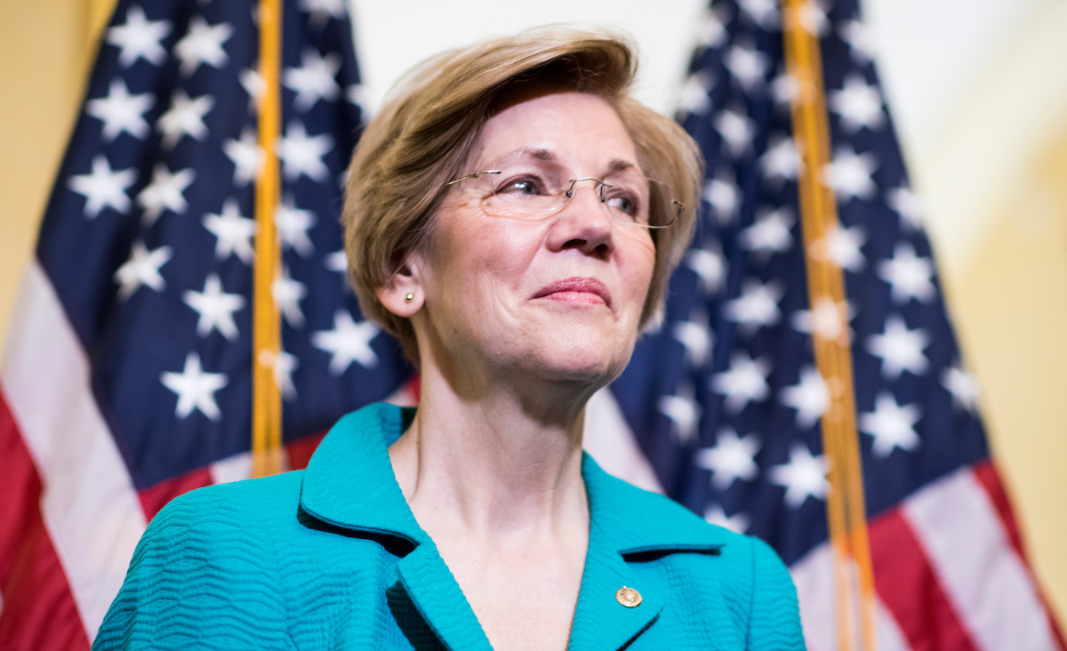 Sen. Elizabeth Warren spoke at the National Congress of American Indians on Wednesday. (Bill Clark/CQ Roll Call file photo)