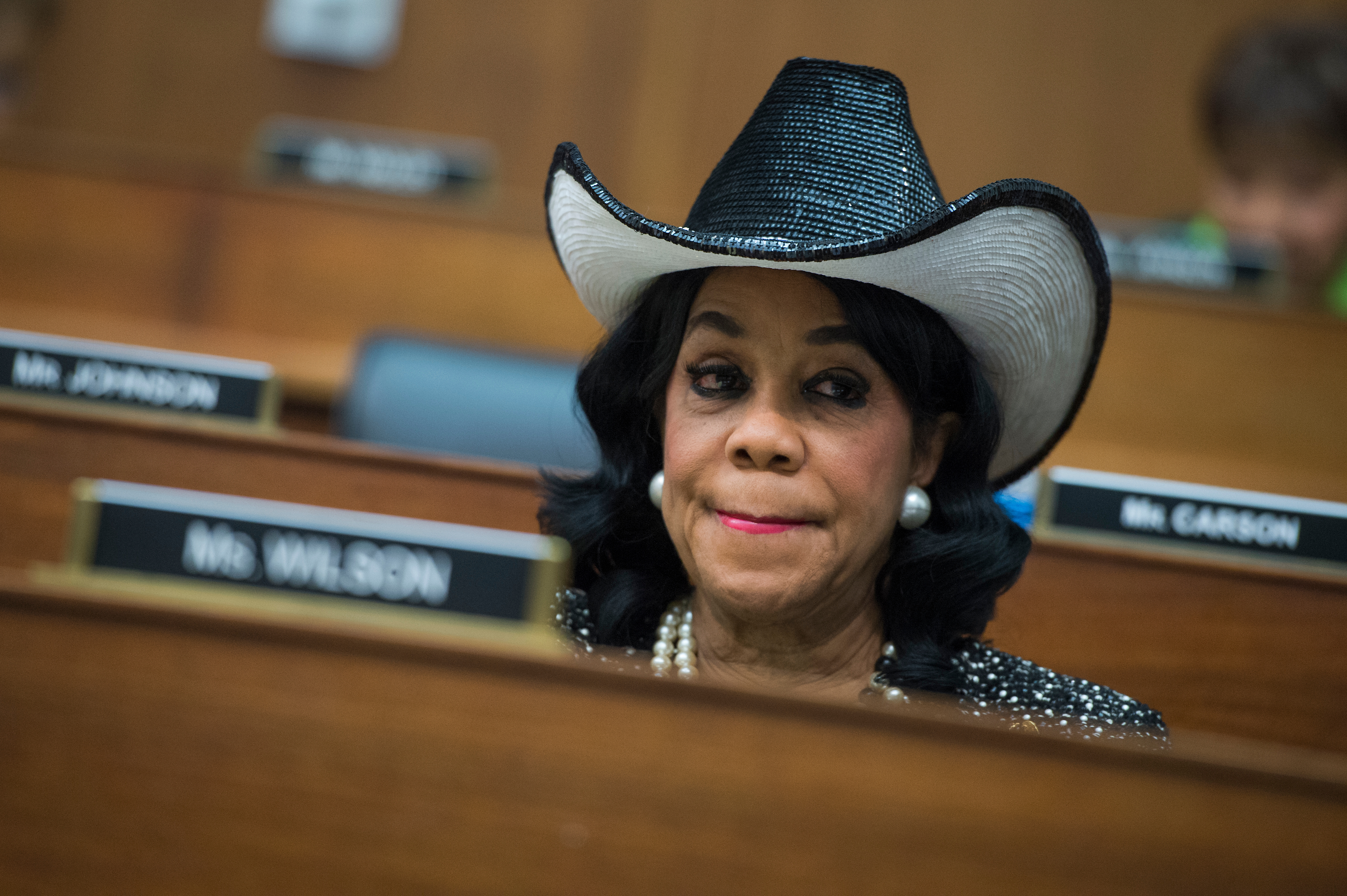 Rep. Frederica S. Wilson says President Trump told a military widow her killed-in-action husband “knew what he signed up for.” Trump calls Wilson’s story “totally fabricated.” (Tom Williams/Roll Call)