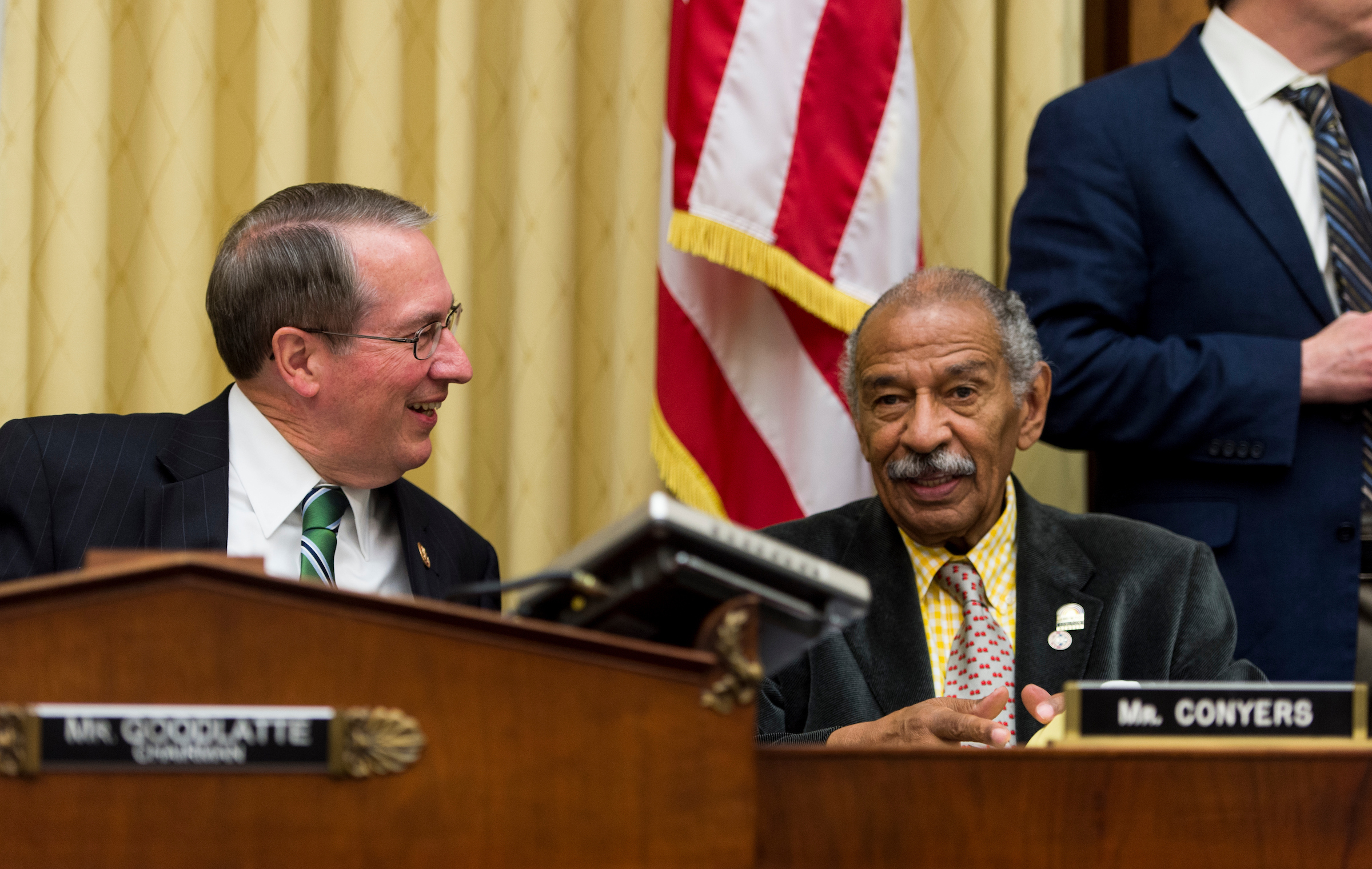 House Judiciary Chairman Robert W. Goodlatte and ranking member John Conyers Jr. introduced the so-called USA Liberty Act on Friday. (Bill Clark/CQ Roll Call File Photo)