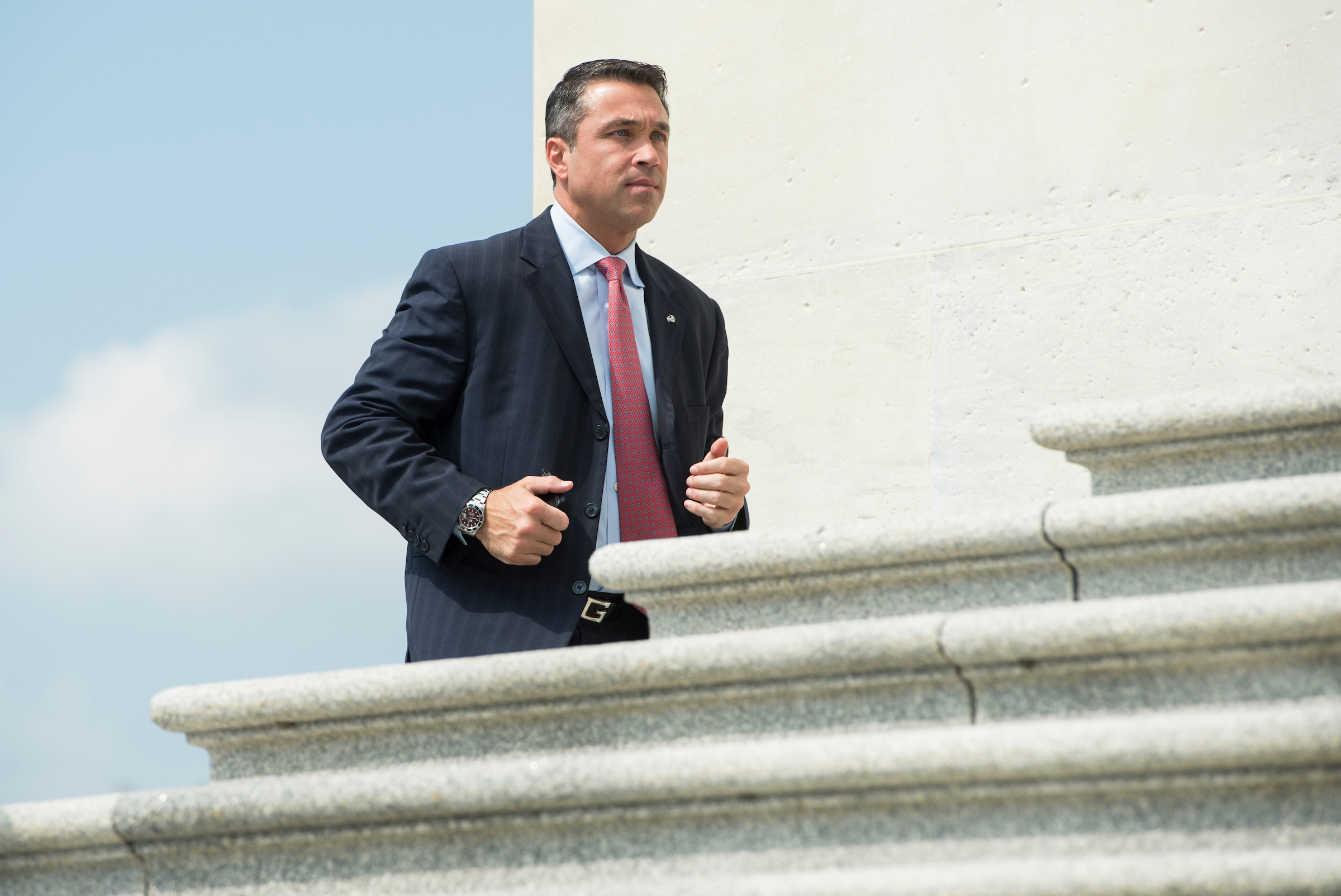 Rep. Michael Grimm, R-N.Y., said Loretta Lynch was “put at the top of the list” for attorney general for taking him down. (Bill Clark/CQ Roll Call file photo)