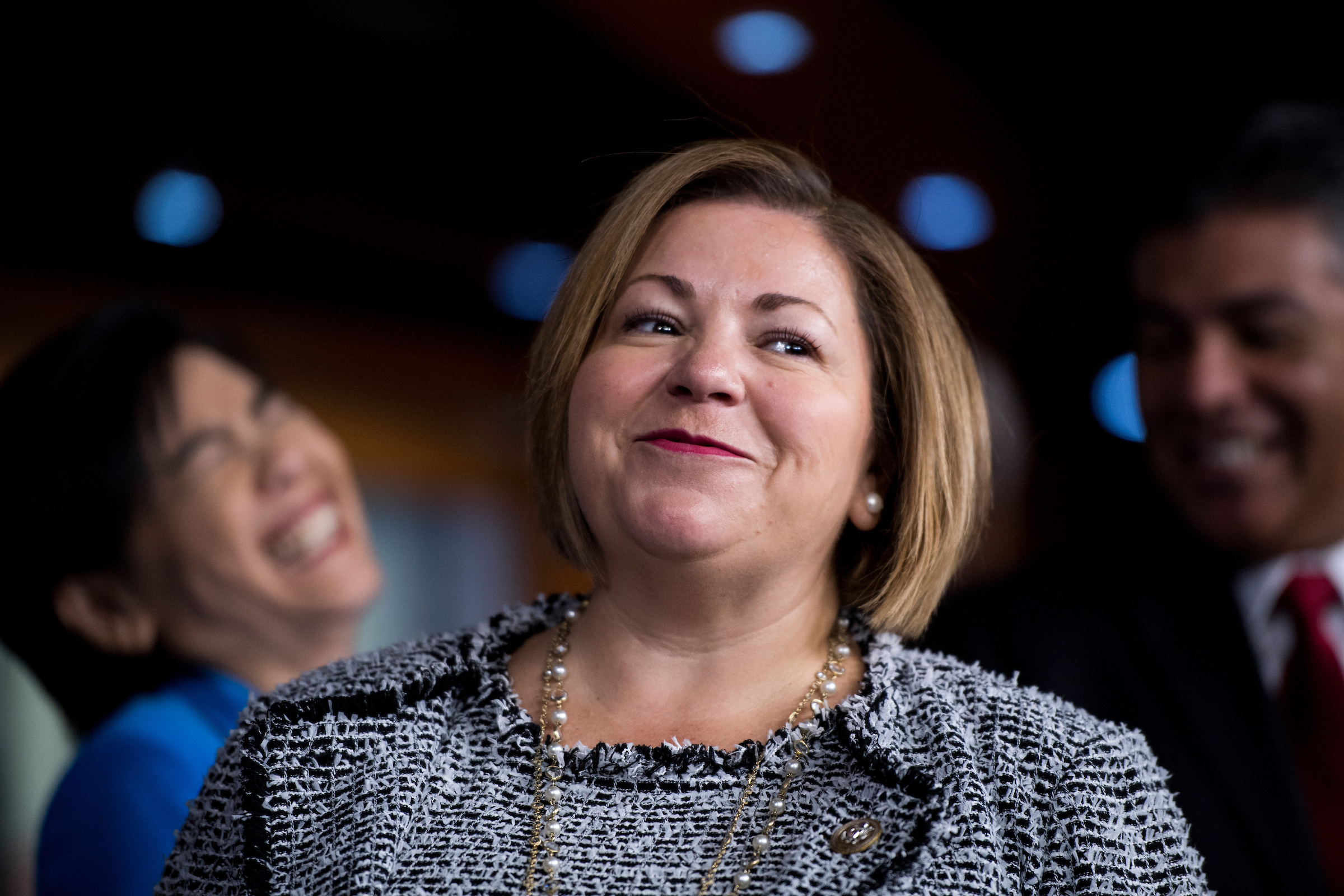 California Rep. Linda T. Sánchez became the highest ranking Democrat to suggest the party’s top three lieutenants leave their posts next Congress. (Bill Clark/CQ Roll Call File Photo)