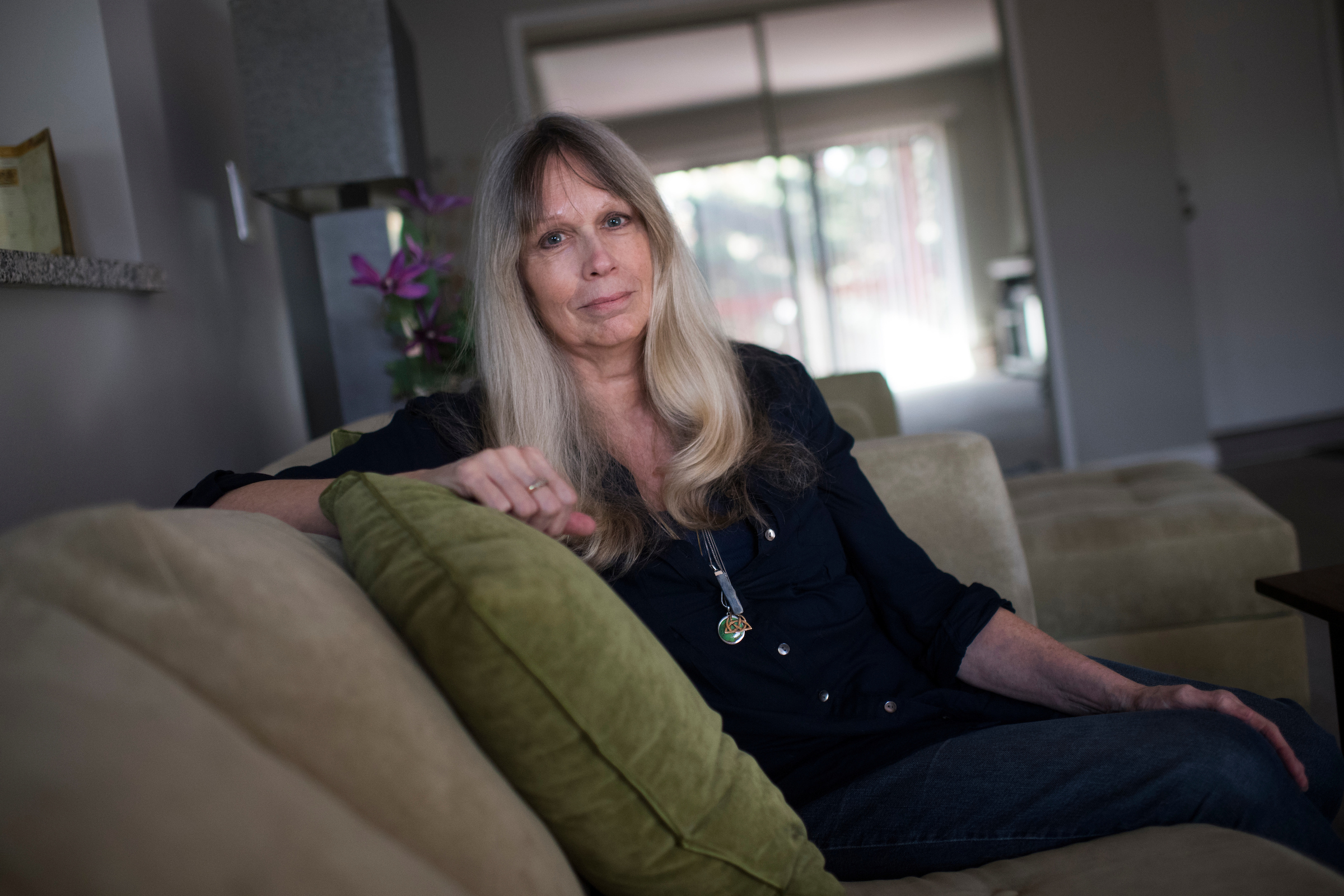 UNITED STATES - NOVEMBER 11: Dorena Bertussi, a former House staffer who filed a successful sexual harassment complaint against a congressman in 1988, is photographed in her Alexandria, Va., home on November 11, 2017. (Photo By Tom Williams/CQ Roll Call)