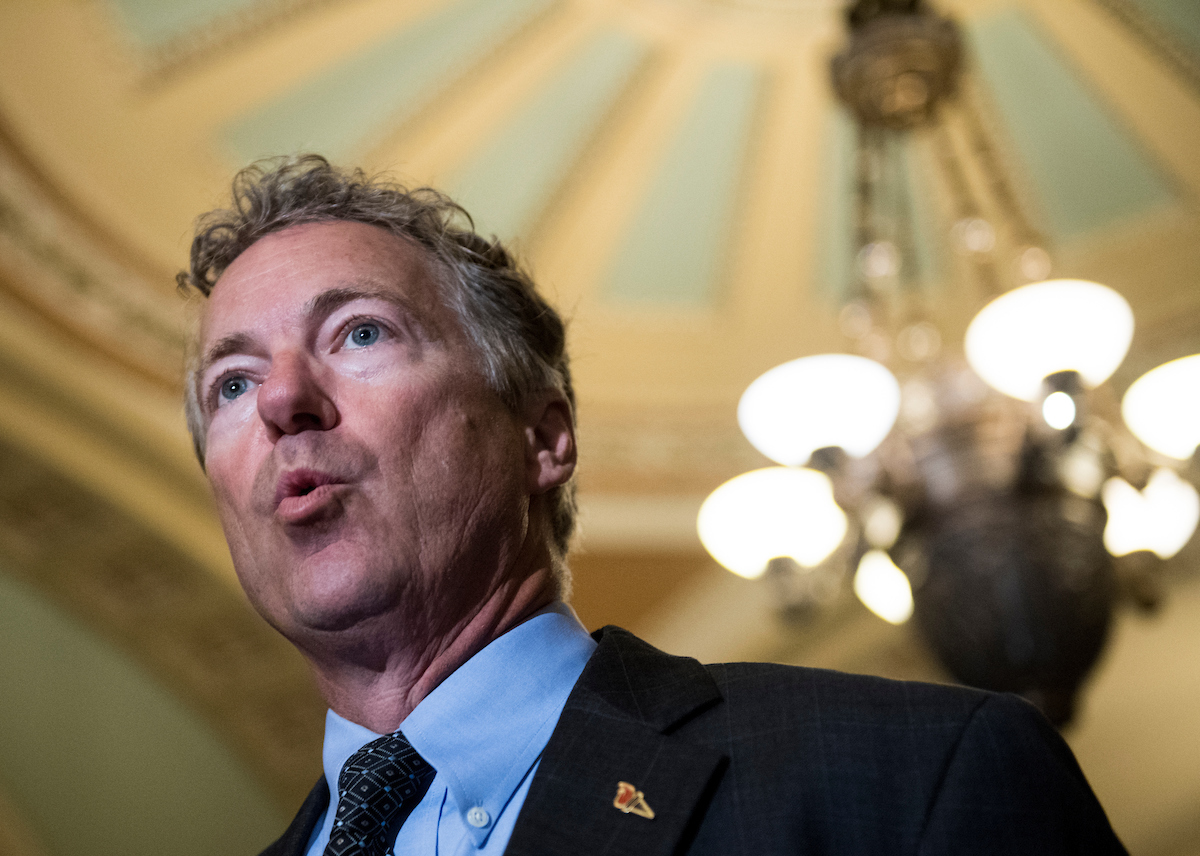 Kentucky Sen. Rand Paul posted a Thanksgiving greeting on Friday. (Bill Clark/CQ Roll Call file photo)