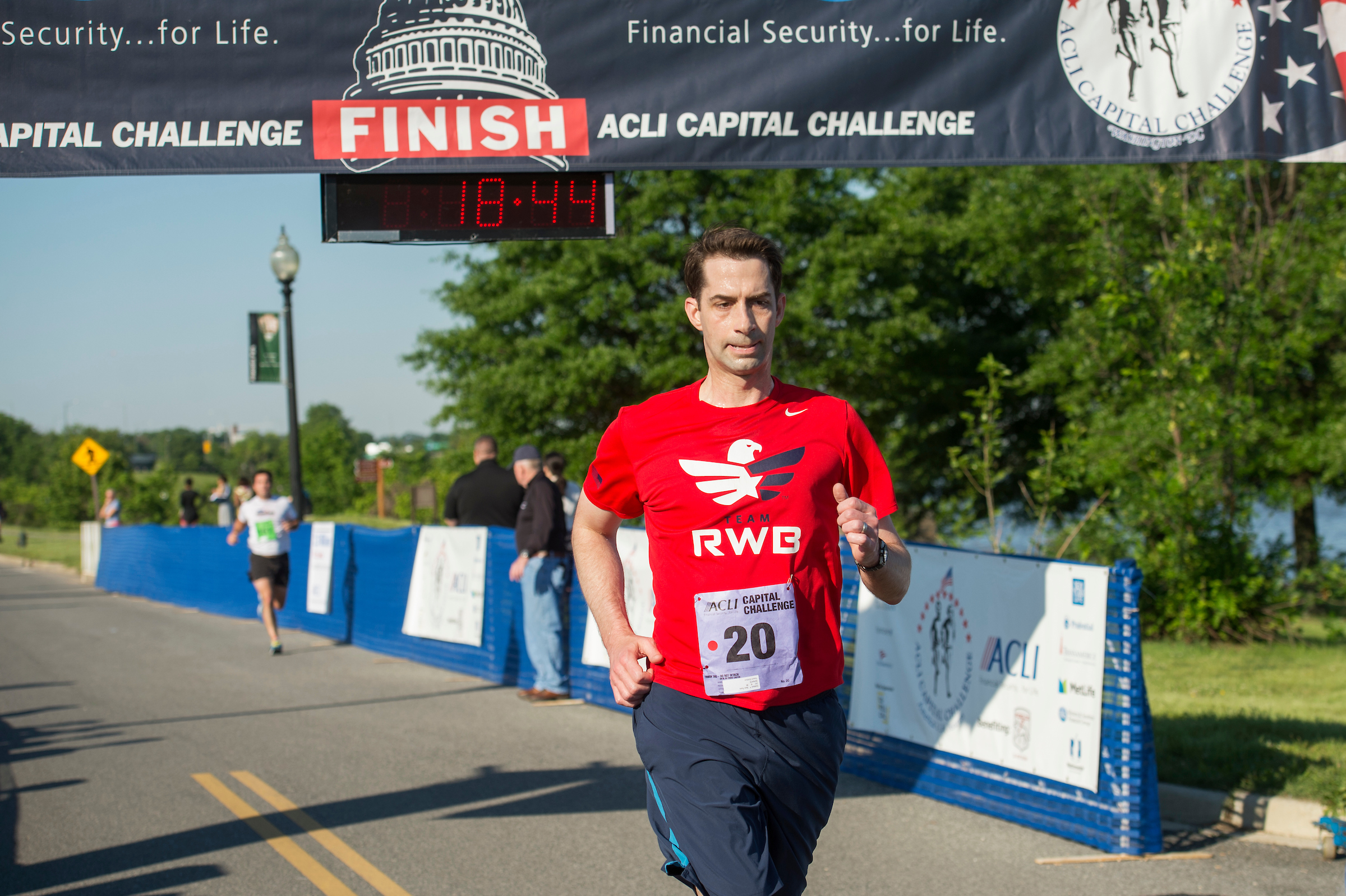 Arkansas Sen. Tom Cotton’s reign as fastest lawmaker in the ACLI Capital Challenge came to an end in May this year. (He finished second.) His time in the Senate could also be coming to an end if a New York Times report comes to fruition about a White House plan that would have Secretary of State Rex Tillerson ousted, CIA Director Mike Pompeo moved to State and Cotton offered the CIA directorship. Twist: Cotton is pro-waterboarding — look for a McCain thumbs-down on his confirmation. (Tom Williams/CQ Roll Call file photo).