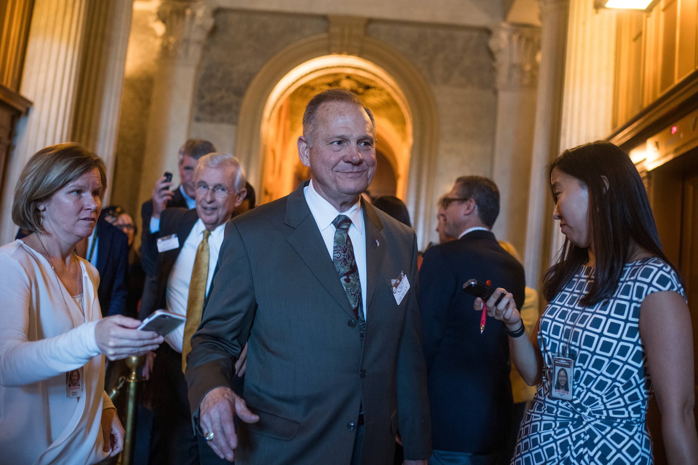 Alabama Republican Roy Moore once again has the support of the Republican National Committee. (Tom Williams/CQ Roll Call file photo)