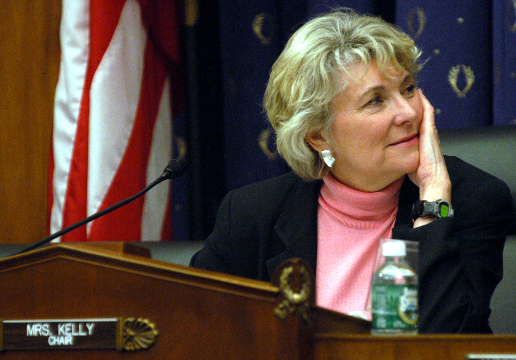 Rep. Sue W. Kelly lost her re-election bid in 2006 even though she appeared safe, having won two years earlier with 67 percent of the vote in a New York district carried by President George W. Bush. The result is a reminder that wave elections produce their own dynamics. (CQ Roll Call file photo)