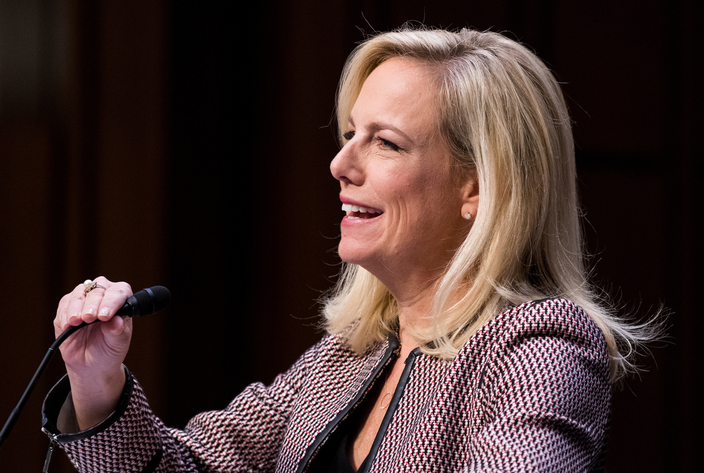 UNITED STATES - JANUARY 16: Homeland Security Secretary Kirstjen Nielsen testifies during the Senate Judiciary Committee hearing on "Oversight of the United States Department of Homeland Security" on Tuesday, Jan. 16, 2018. (Photo By Bill Clark/CQ Roll Call)