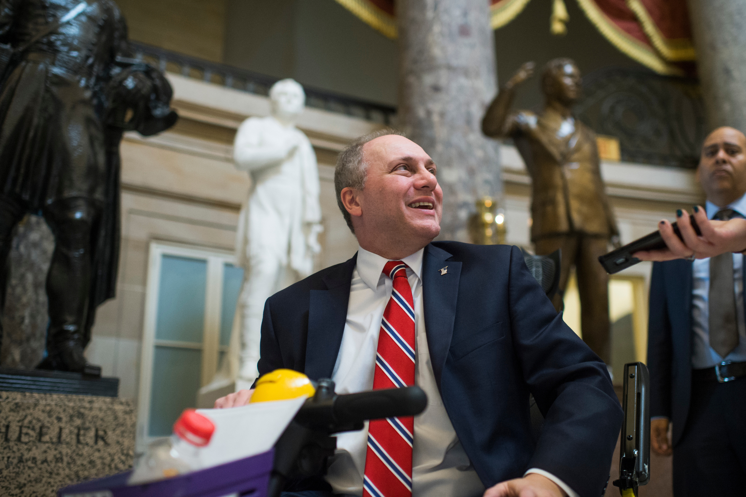 House Majority Whip Steve Scalise, R-La., underwent a planned surgery on Wednesday in Washington, D.C. The timetable for his return to the Capitol is unclear. (Tom Williams/CQ Roll Call)