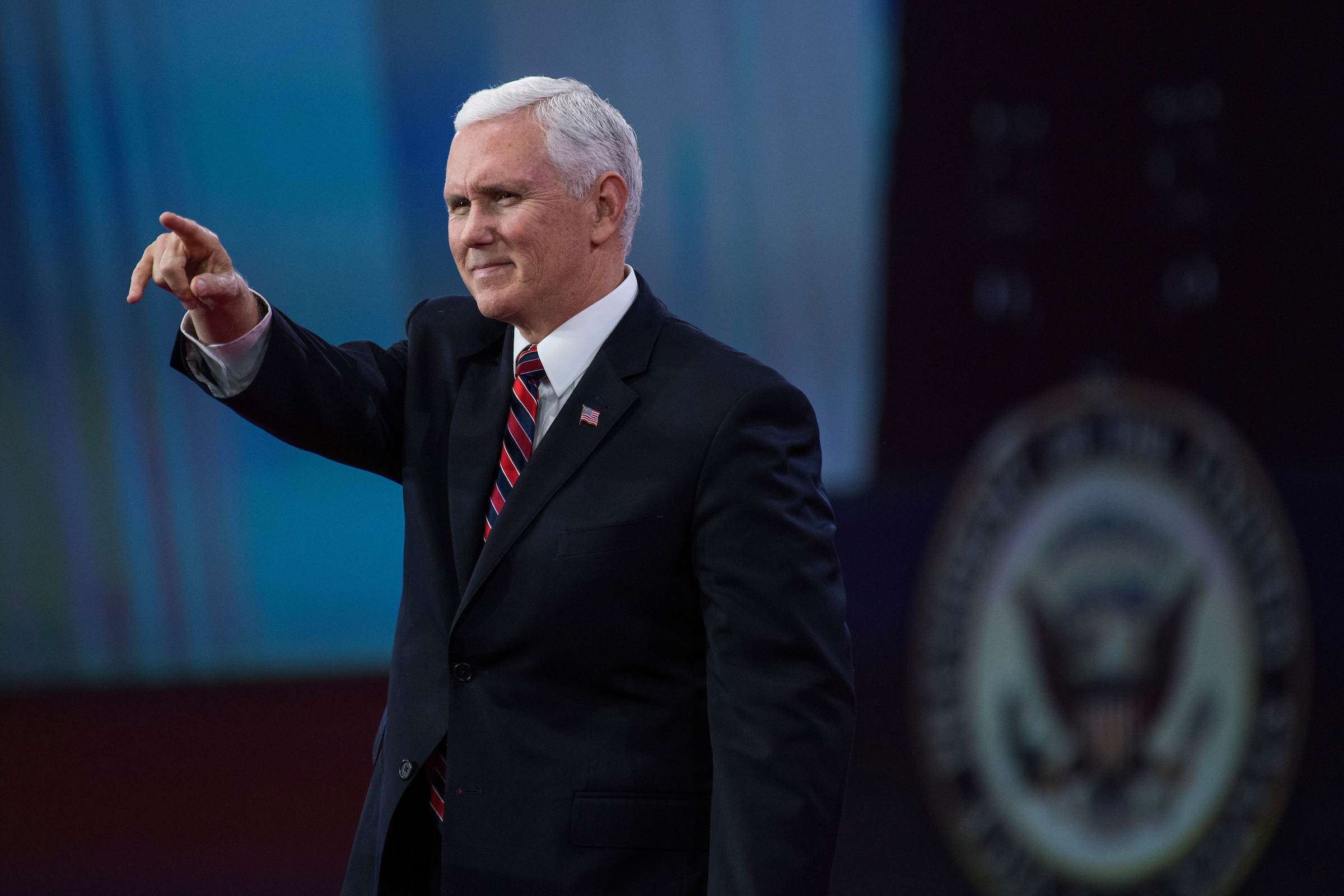 Vice President Mike Pence broke another tie Senate vote on Wednesday, his ninth. (Tom Williams/CQ Roll Call file photo)