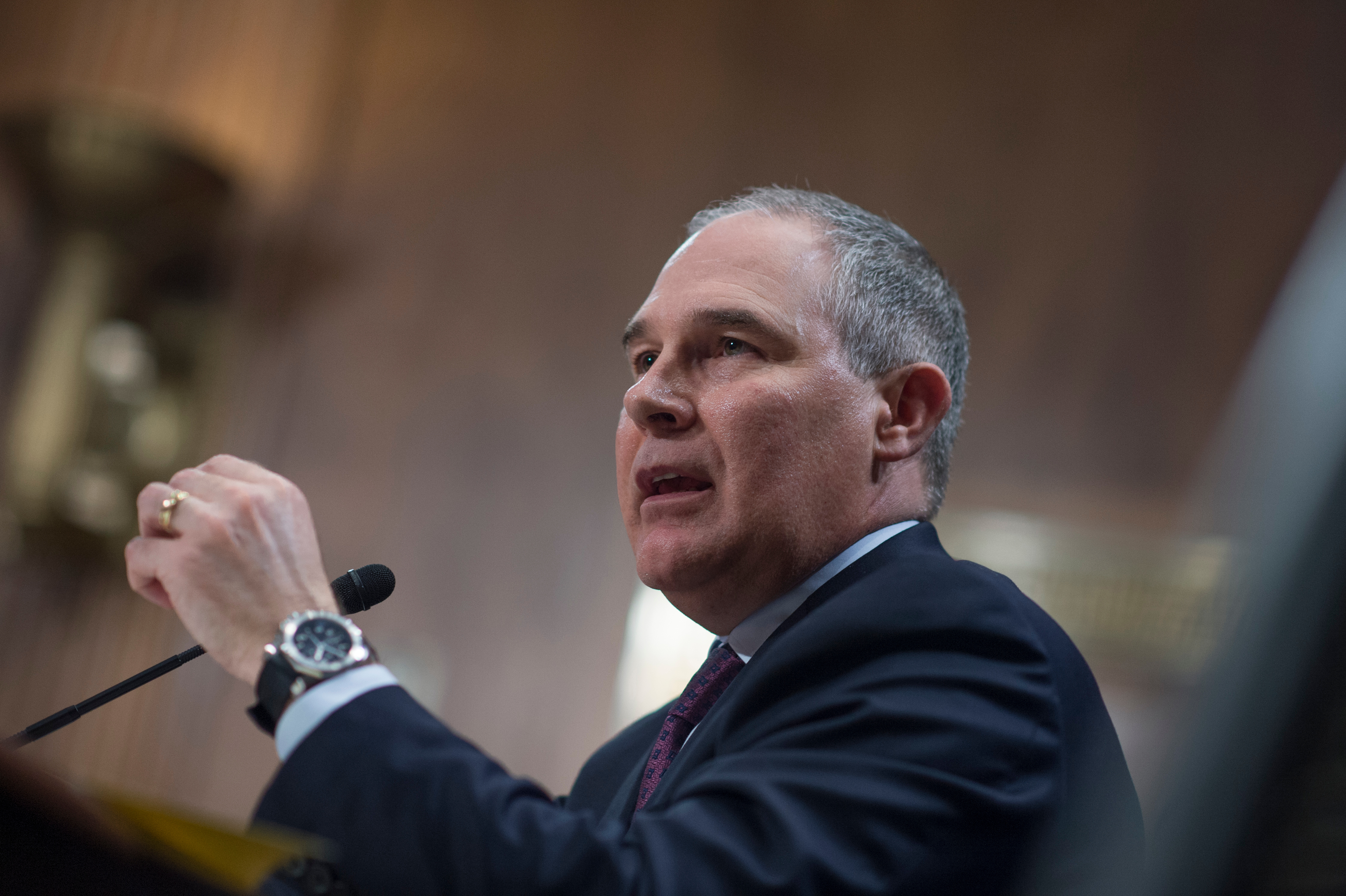 EPA Administrator Scott Pruitt is among several Trump administration officials under scrutiny for possible travel violations . (Tom Williams/CQ Roll Call file photo)