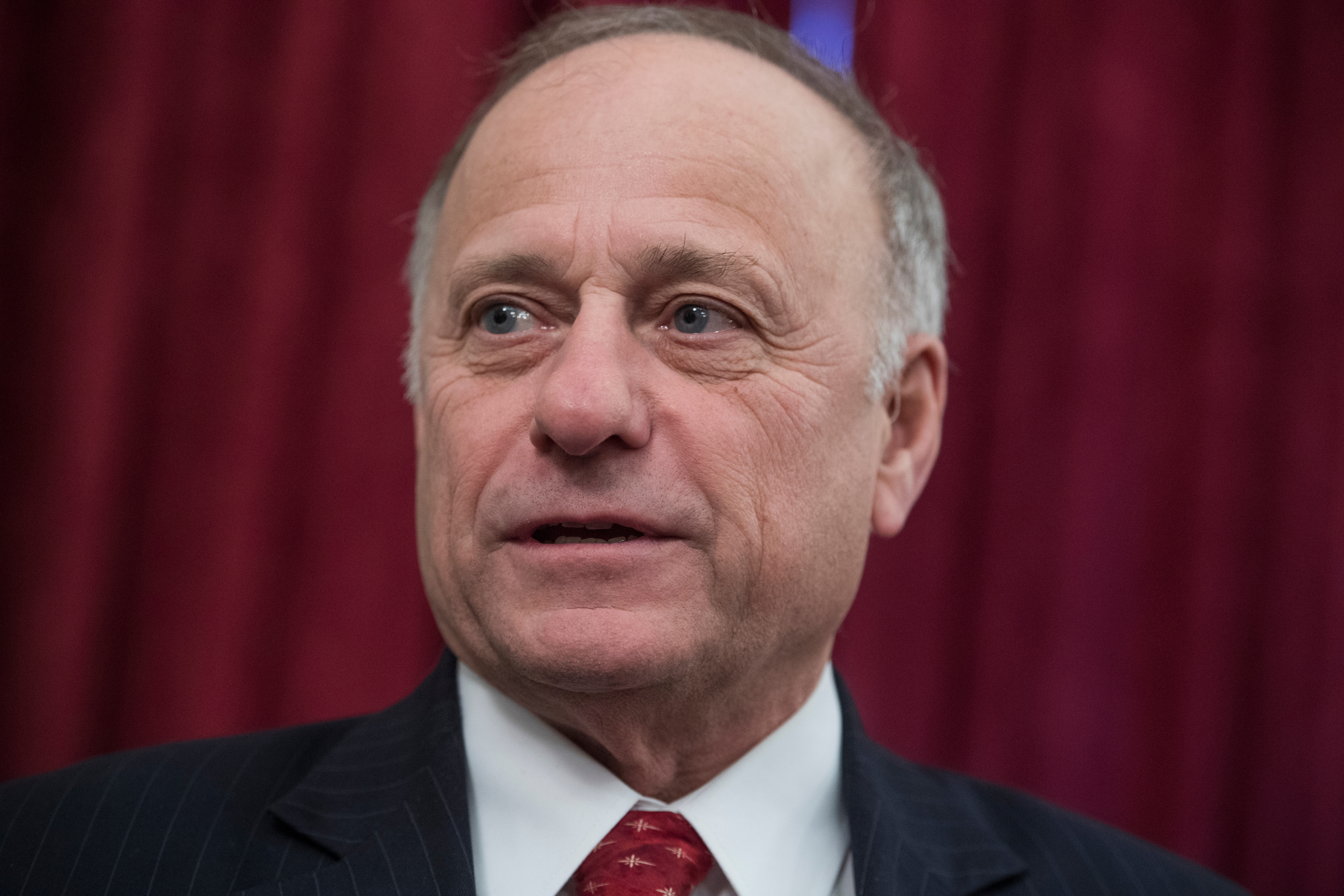 The Facebook page for Iowa Rep. Steve King’s campaign mocked survivors of the Parkland, Fla., shooting during Saturday’s march for tighter gun laws. (Tom Williams/CQ Roll Call file photo)