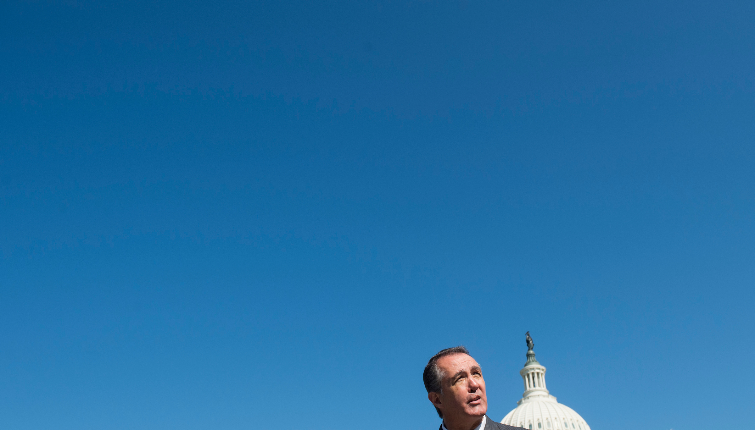 UNITED STATES - APRIL 25: Rep. Trent Franks, R-Ariz., speaks during a news conference outside of the Capitol on Thursday, April 25, 2013, on the "Victims' Rights Amendment." The amendment would provide that a crime victim "shall have rights to reasonable notice of, and shall not be excluded from, public proceedings relating to the offense by which they were affected, as well as rights to be heard at any release, plea or sentencing." (Photo By Bill Clark/CQ Roll Call)