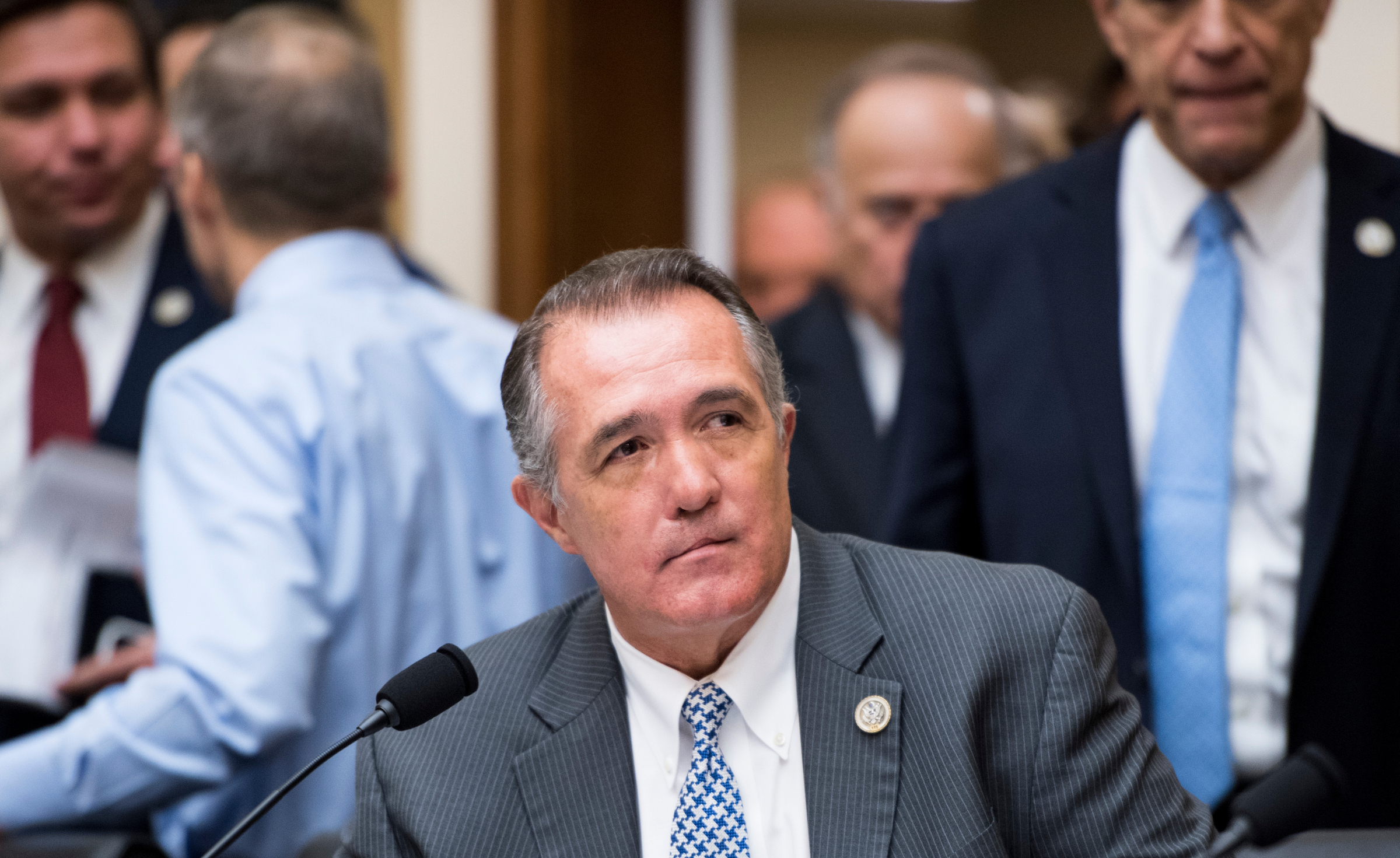 Rep. Trent Franks, R-Ariz., takes his seat as he arrives for the House Judiciary Committee hearing on oversight of the Federal Bureau of Investigation on Thursday, Dec. 7, 2017. (Photo By Bill Clark/CQ Roll Call)