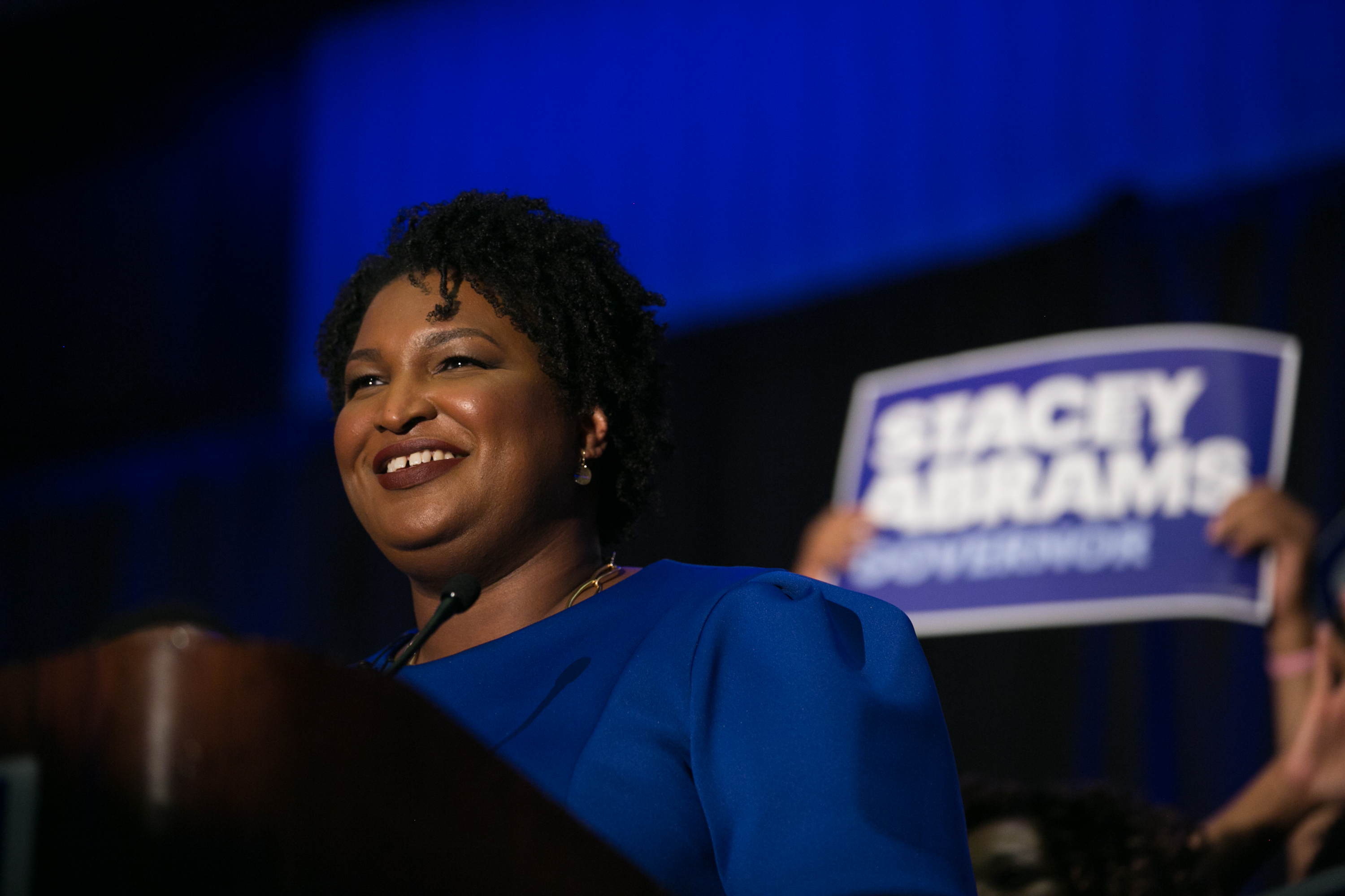 As goes Georgia, so goes the country. Georgia gubernatorial candidate Stacey Abrams is essentially the face of the resistance, Murphy writes. (Jessica McGowan/Getty Images file photo)