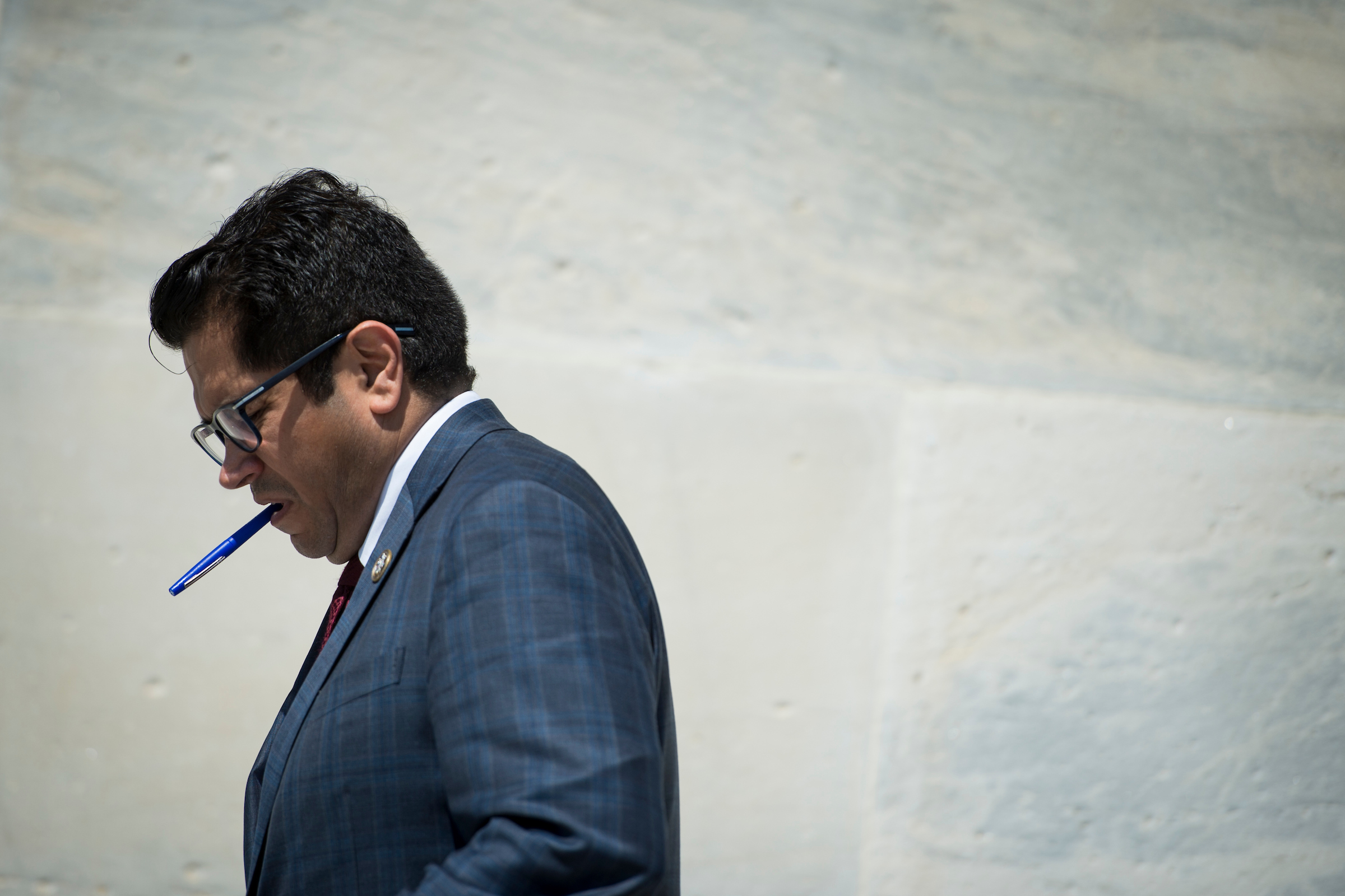 Rep. Jimmy Gomez, D-Calif., says his resolution of inquiry was “about making sure we hold the administration accountable.” (Sarah Silbiger/CQ Roll Call)