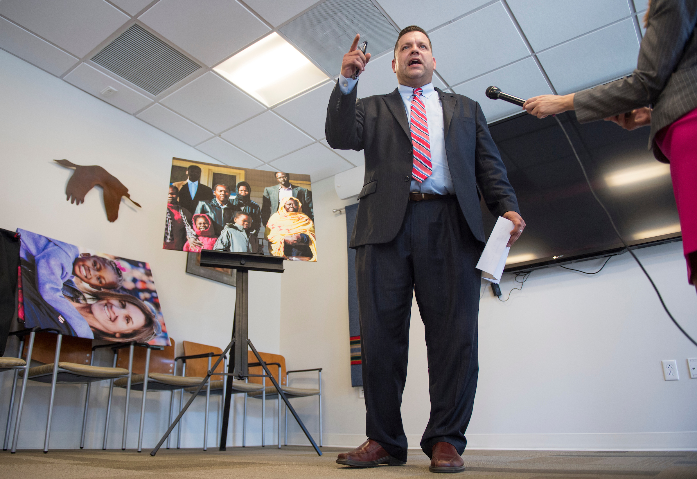 Amid reports that he wouldn’t run for re-election, Virginia Republican Rep. Tom Garrett on Thursday held a rambling news conference to announce that he was running. On Monday, he said that he’s not. (Sarah Silbiger/CQ Roll Call)