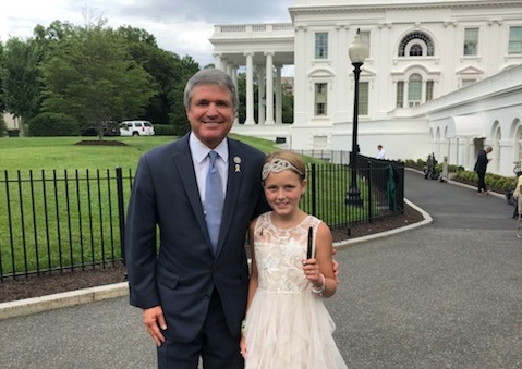 Rep. Michael McCaul and Sadie Keller, right, have been working on the STAR Act for three years. (Courtesy of McCaul's office)