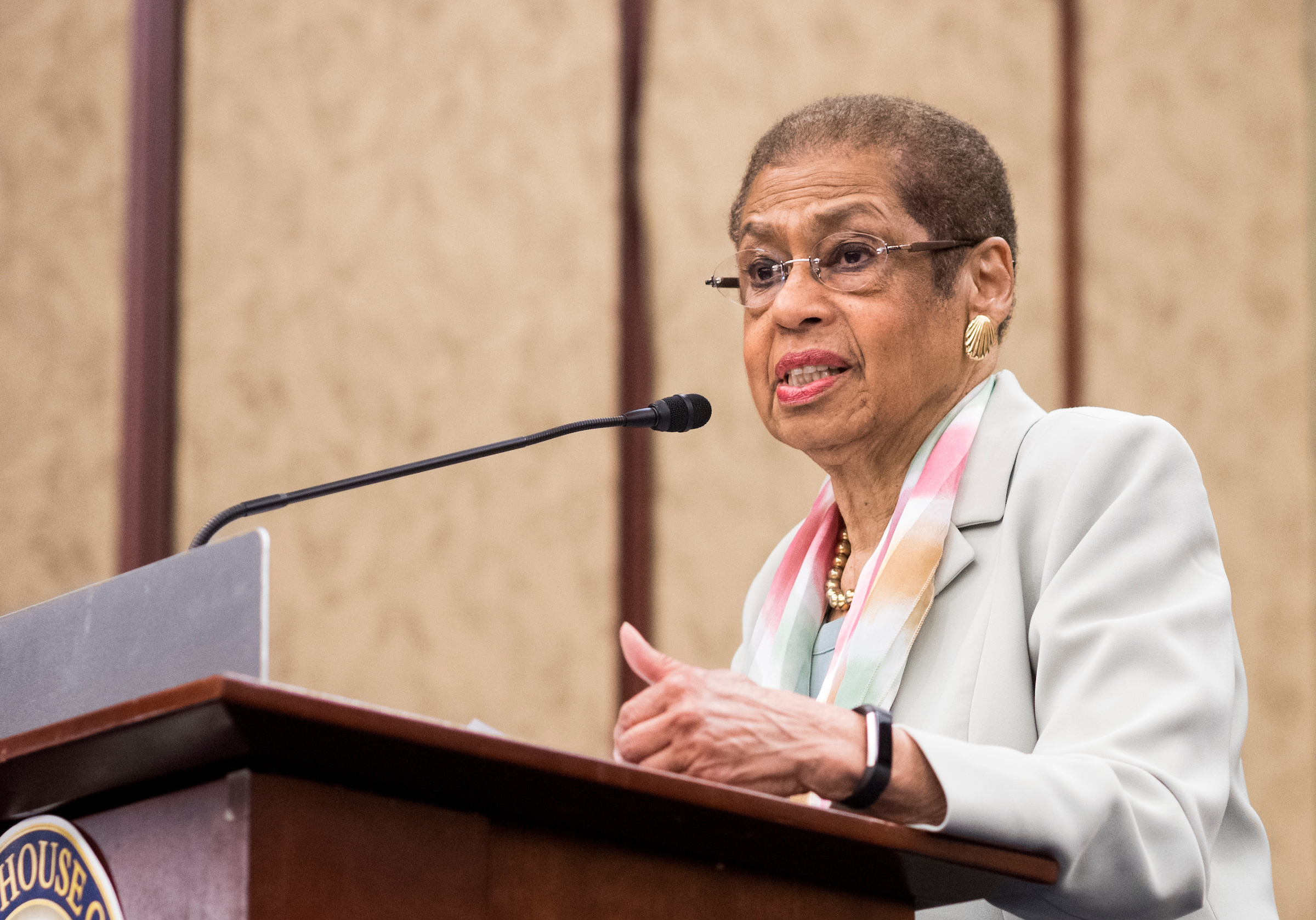 Del. Eleanor Holmes Norton, shown here in May, welcomed home the National Children’s Museum on Monday. (Bill Clark/CQ Roll Call file photo)