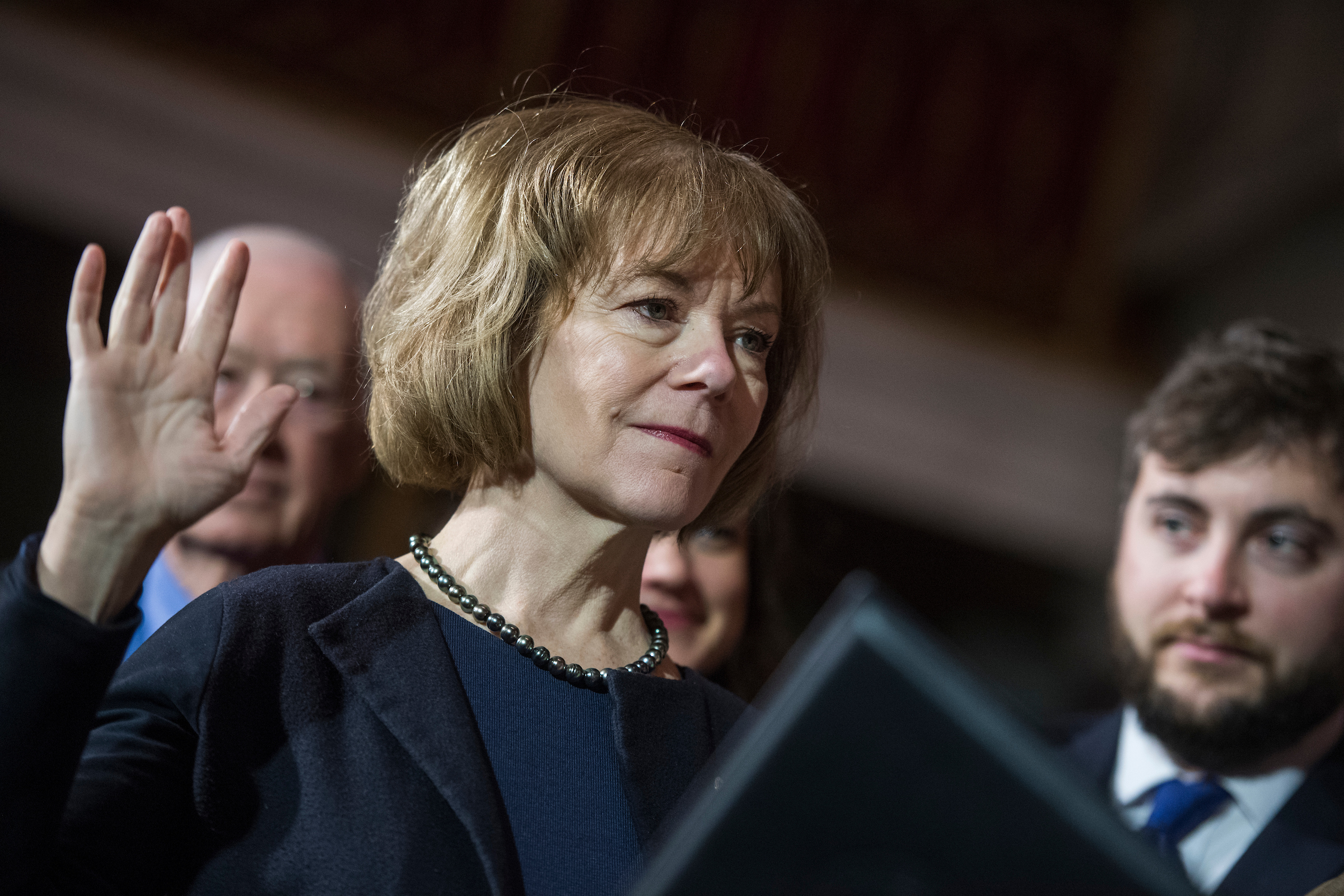 Sen. Tina Smith, D-Minn., appointed to fill the seat of Al Franken, is running in a special election to fill out his term. (Tom Williams/CQ Roll Call file photo)