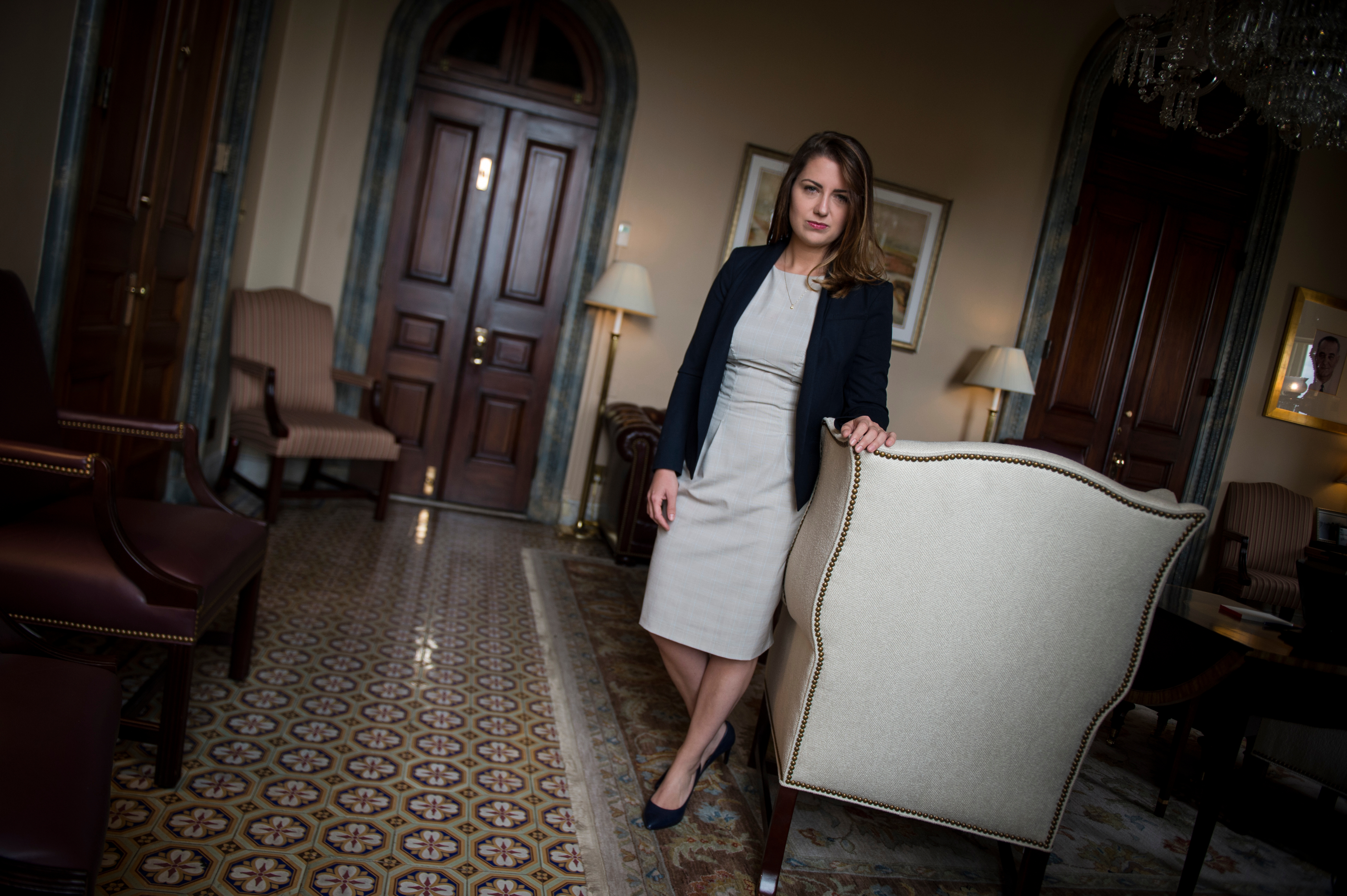 Michelle Mittler from the office of Sen. Chuck Schumer, D-N.Y., said “on Capitol Hill in general, everyone is assumed to be heteronormative unless explicitly told otherwise.” (Sarah Silbiger/CQ Roll Call)