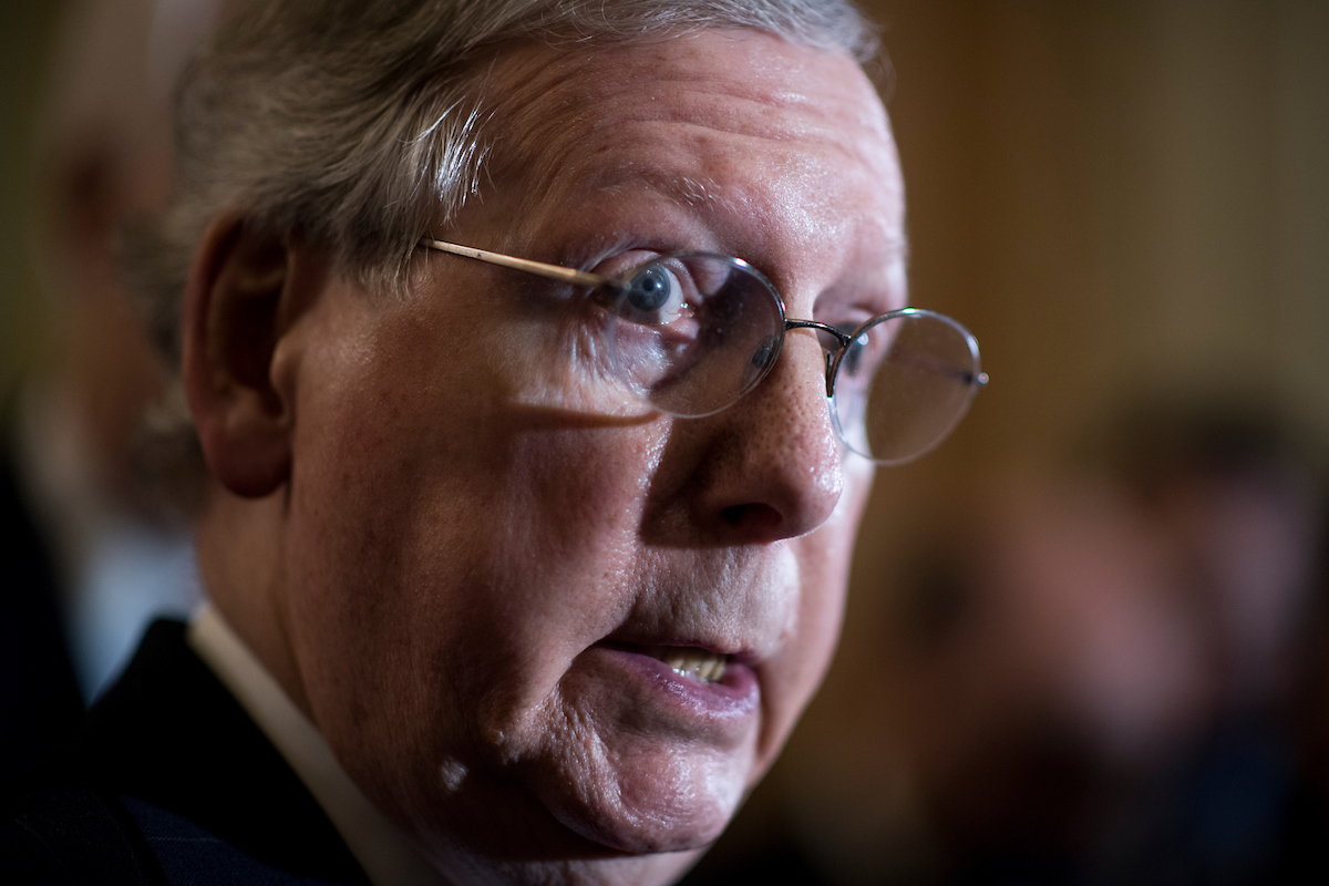 Senate Majority Leader Mitch McConnell again said the nomination of Brett Kavanaugh will be up for a vote this week. (Bill Clark/CQ Roll Call file photo)