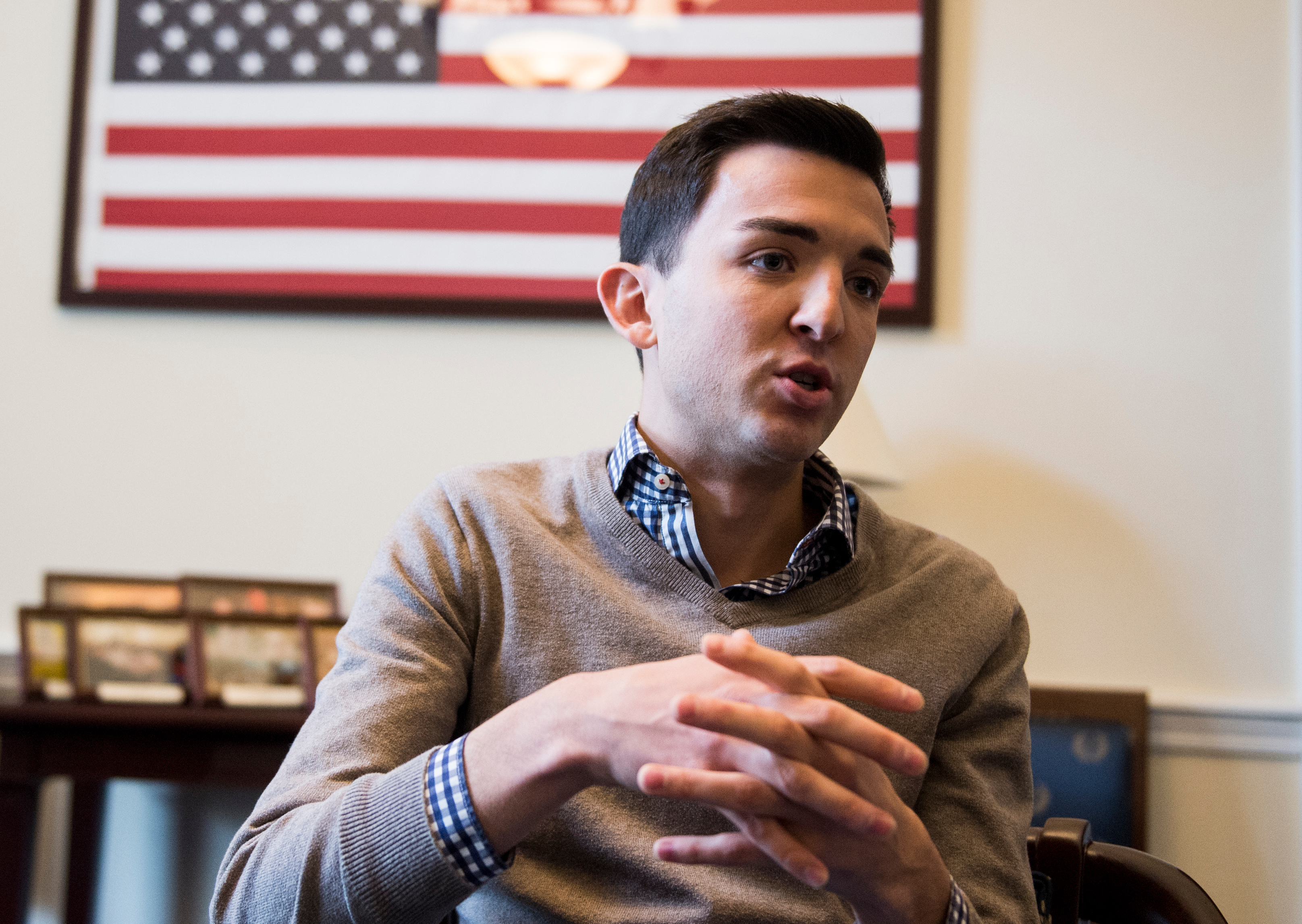 Mitchell Rivard, the president of the LGBT Congressional Staff Association, speaks with Roll Call on Monday, Nov. 28, 2016. (Bill Clark/CQ Roll Call file photo)