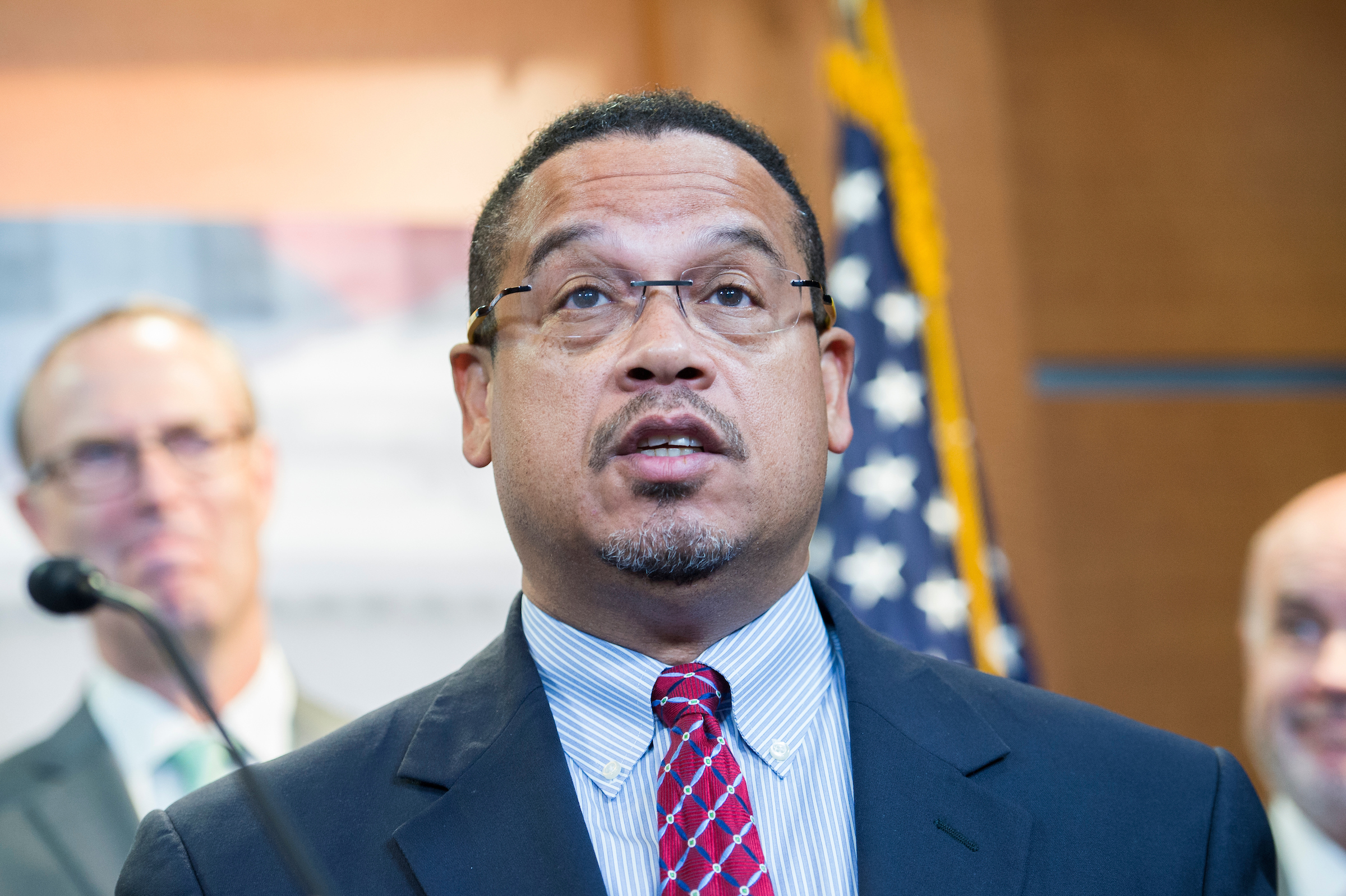 Rep. Keith Ellison, D-Minn., has denied that he was emotionally and physically abusive to an ex-girlfriend. The accusations were made just days before a primary vote that will decide who will be the Democratic Party’s candidate for Minnesota attorney general.  (Tom Williams/CQ Roll Call file photo)