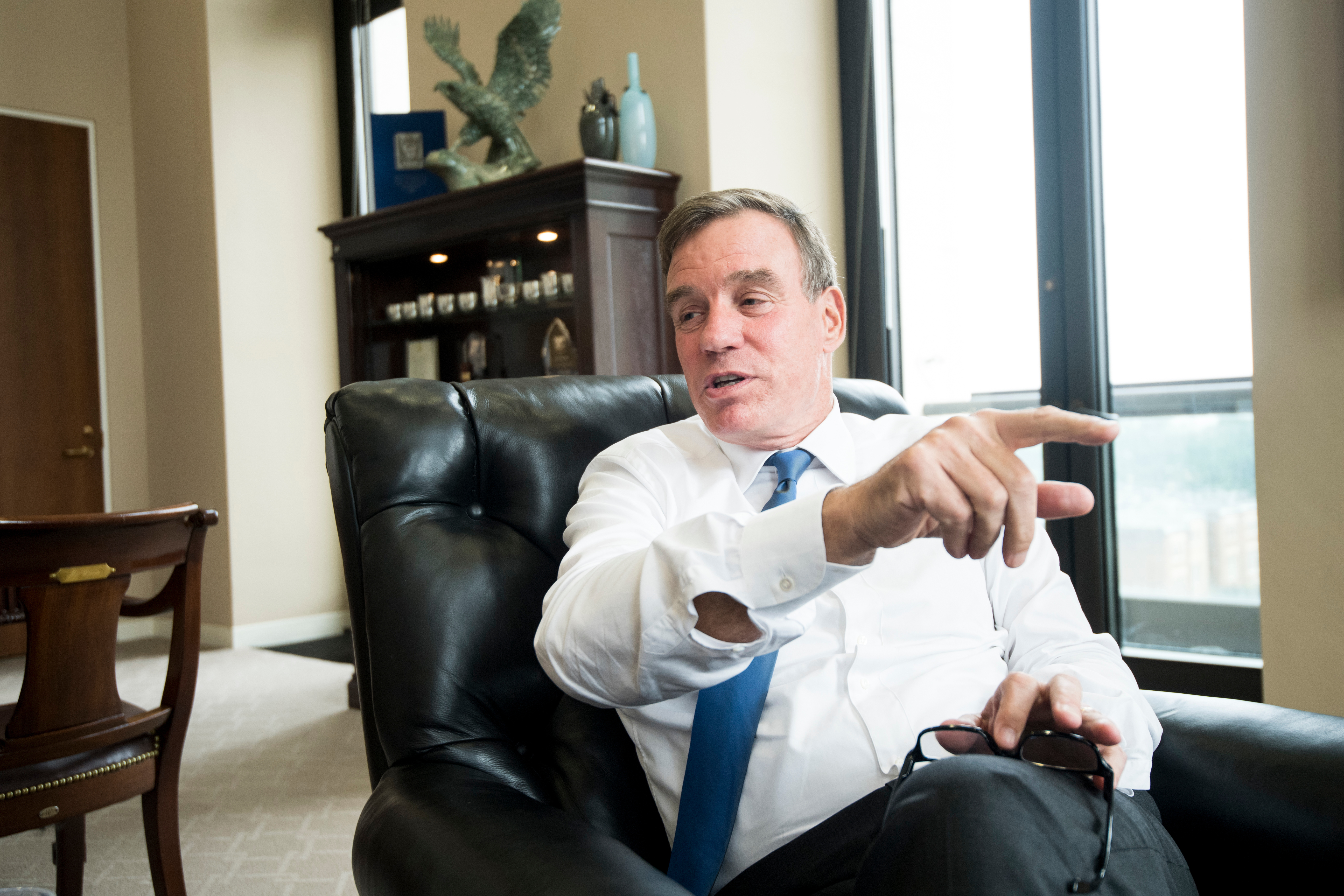 Sen. Mark Warner's, D-Va., mantra for graduation speeches is “Be Concise. And be seated.” (Bill Clark/CQ Roll Call)