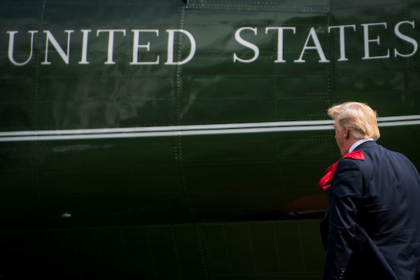 President Donald Trump is walking back his comments about timing on a vague tax cut proposal he mentioned over the weekend. (Sarah Silbiger/CQ Roll Call file photo)