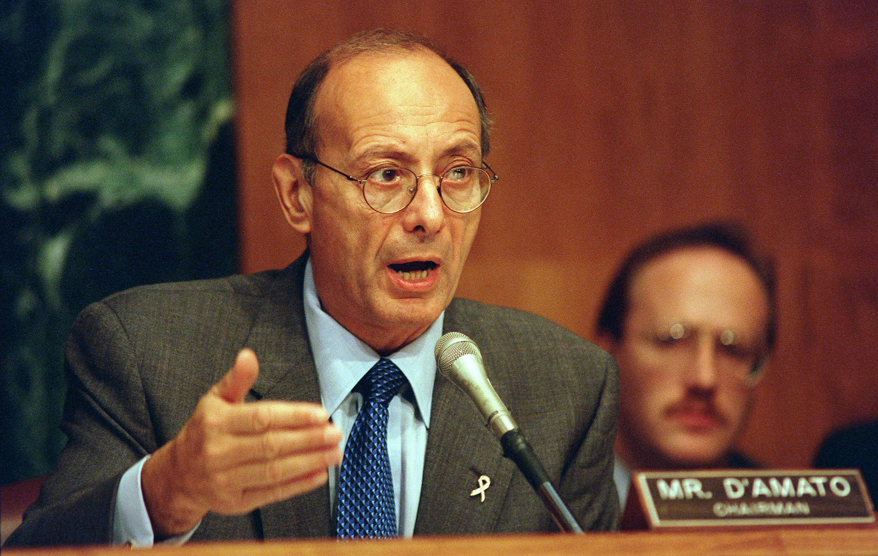 Rep. Alfonse M. D’Amato, R-N.Y., was fighting to keep jobs in his state during his 1992 filibuster. (CQ/Roll Call file photo)