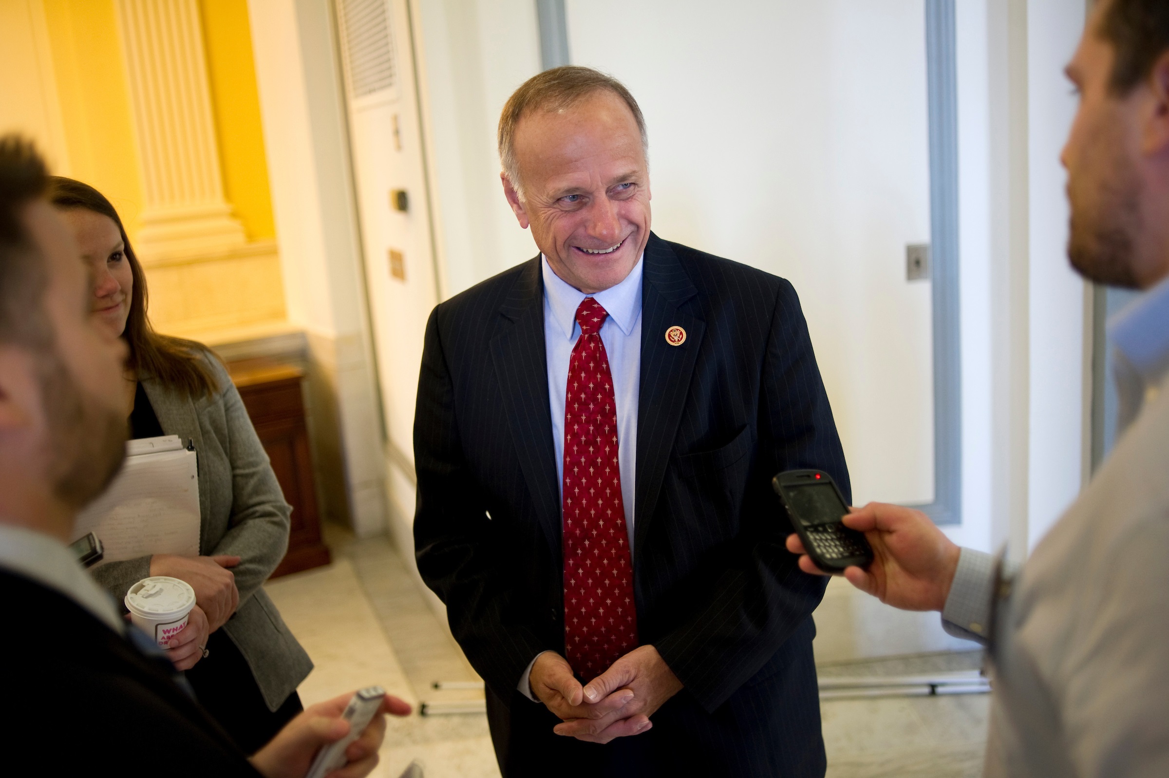 Rep. Steve King, R-Iowa, could face a well-funded primary challenger. (CQ Roll Call file photo)