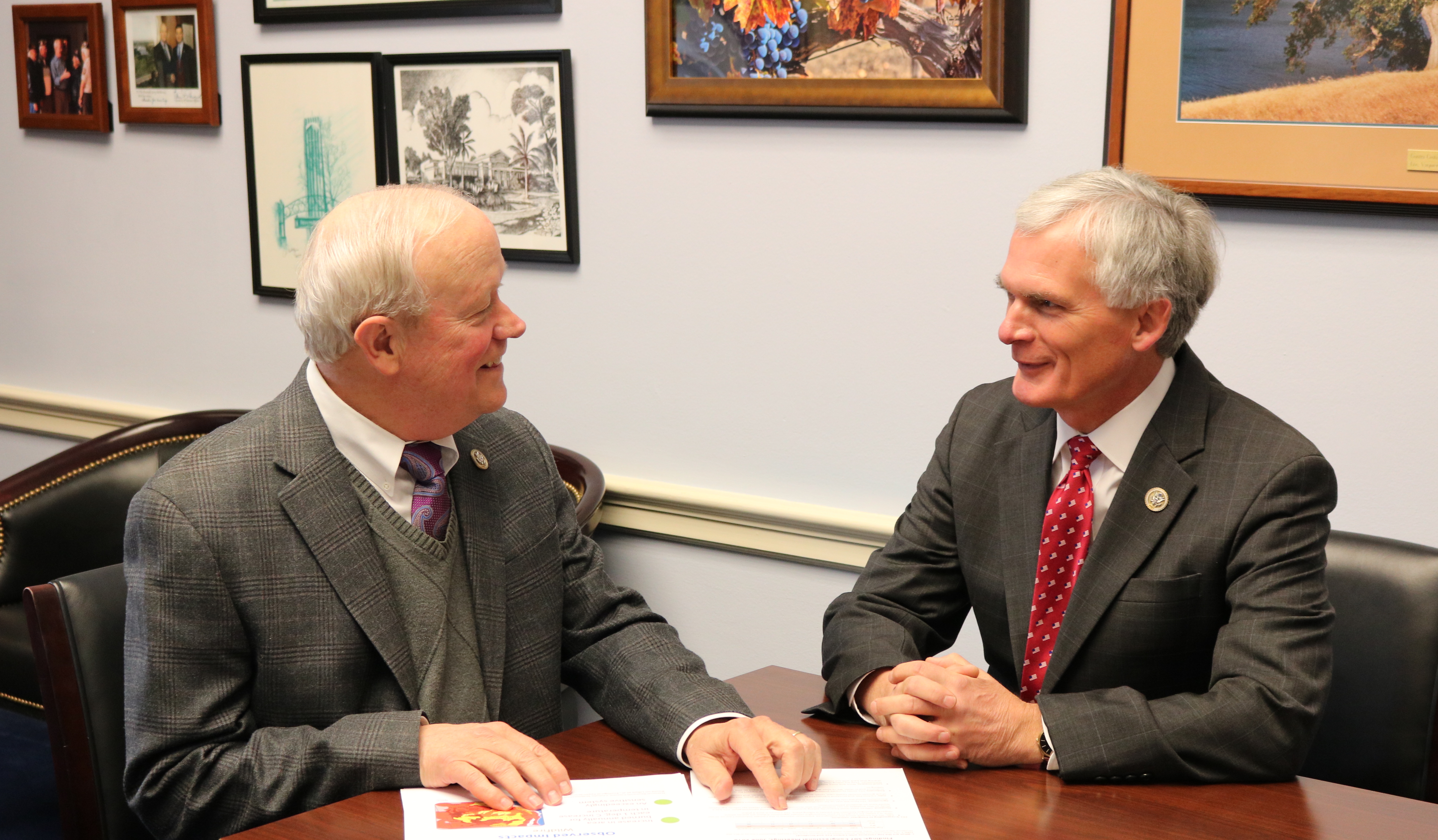 Reps. Jerry McNerney, left, and Bob Latta, right, have been friends ever since they went to Yucca Mountain together. (Courtesy of Latta's office)